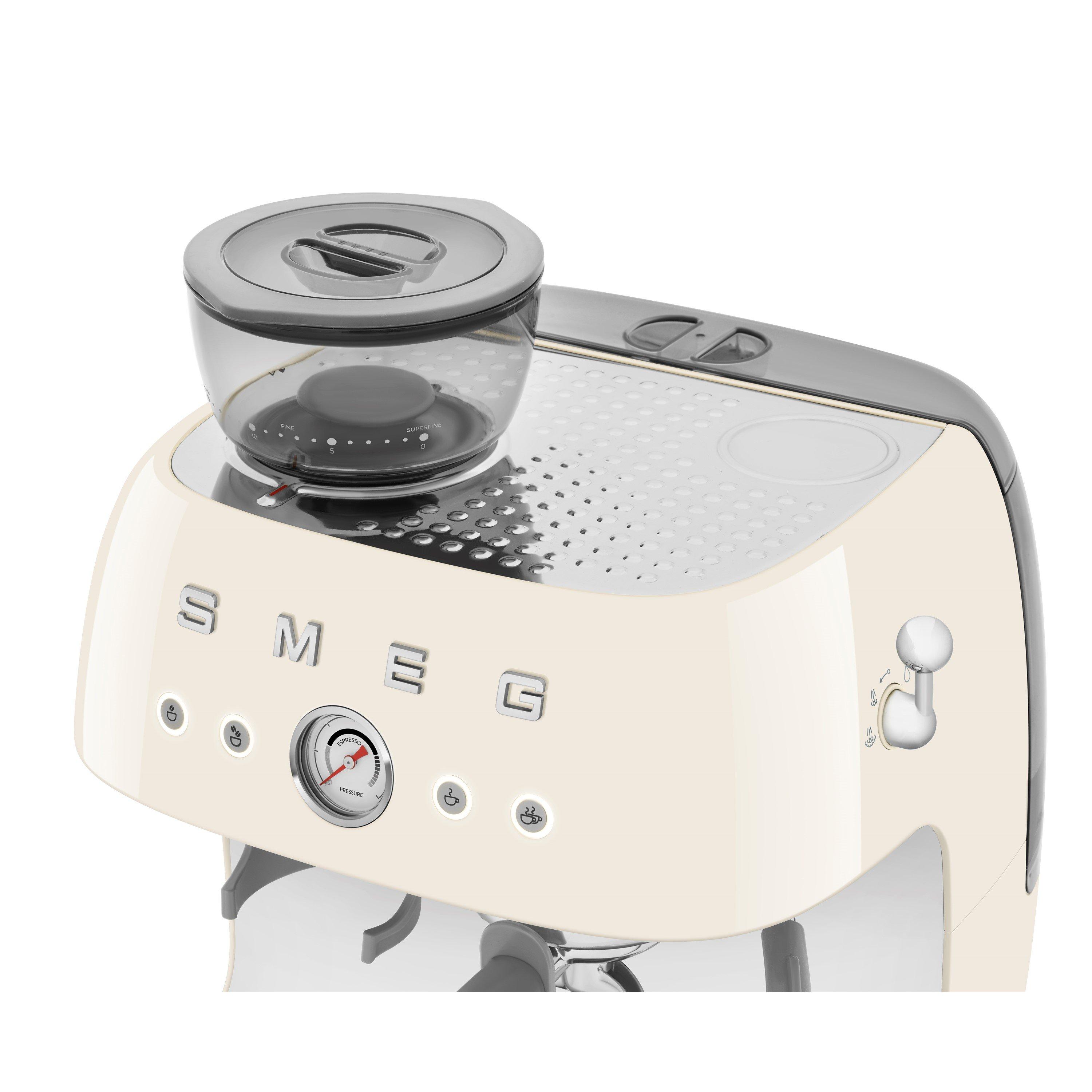 None - Smeg - 50s Style Espresso Coffee Machine with Grinder - 5