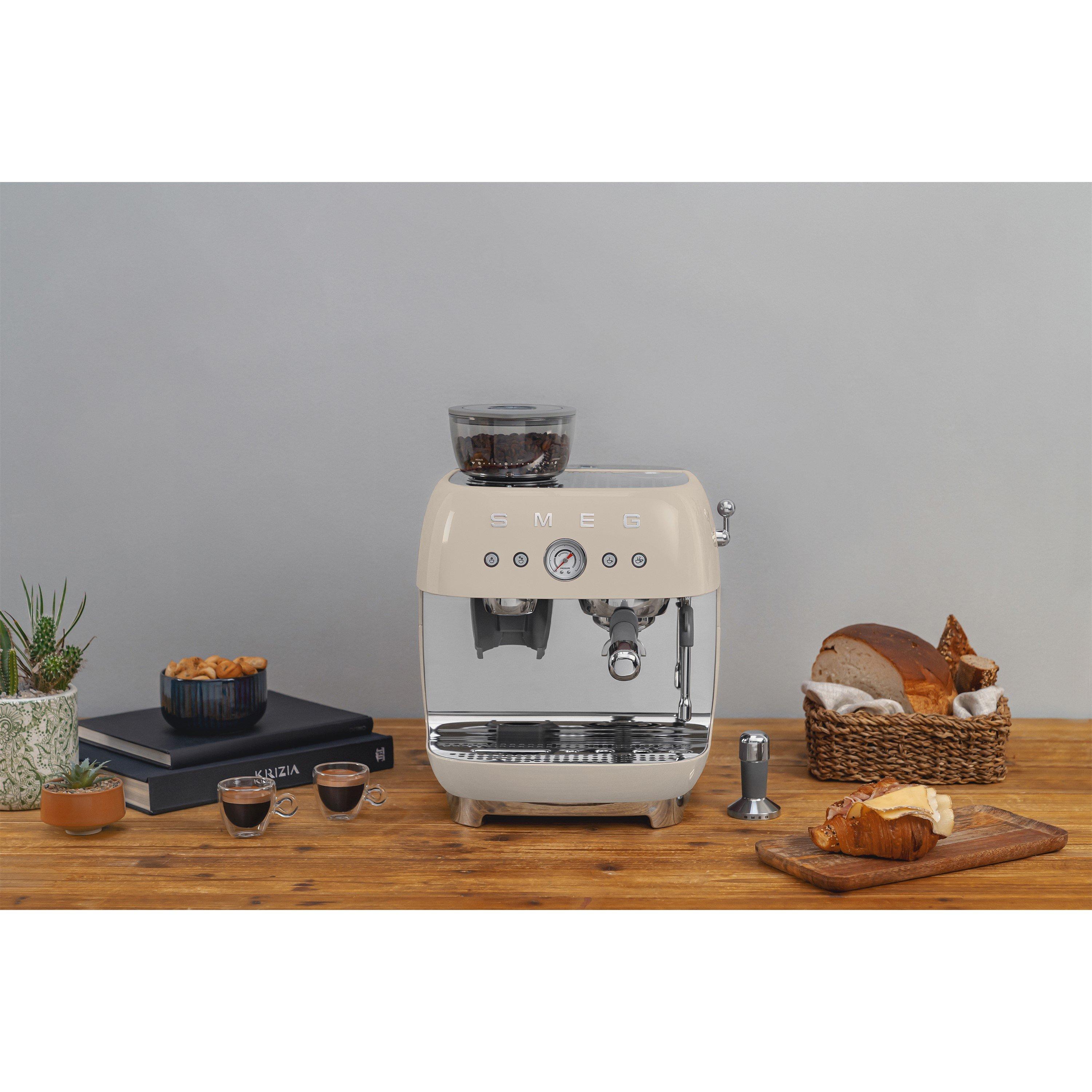 None - Smeg - 50s Style Espresso Coffee Machine with Grinder - 7