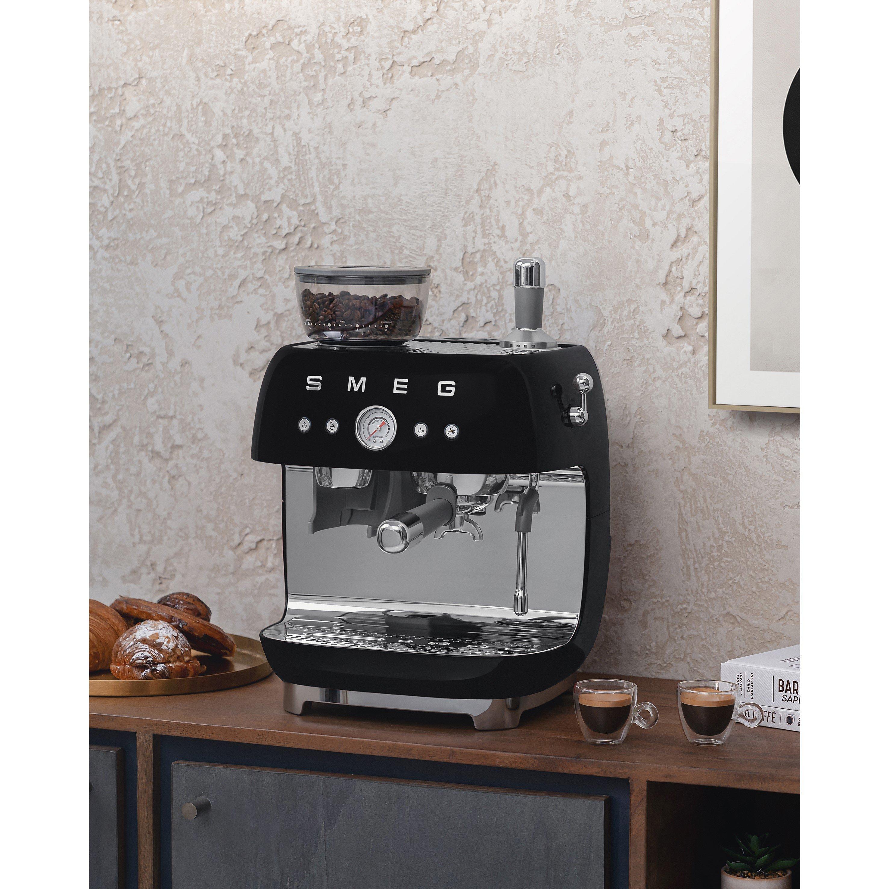 None - Smeg - 50s Style Espresso Coffee Machine with Grinder - 7
