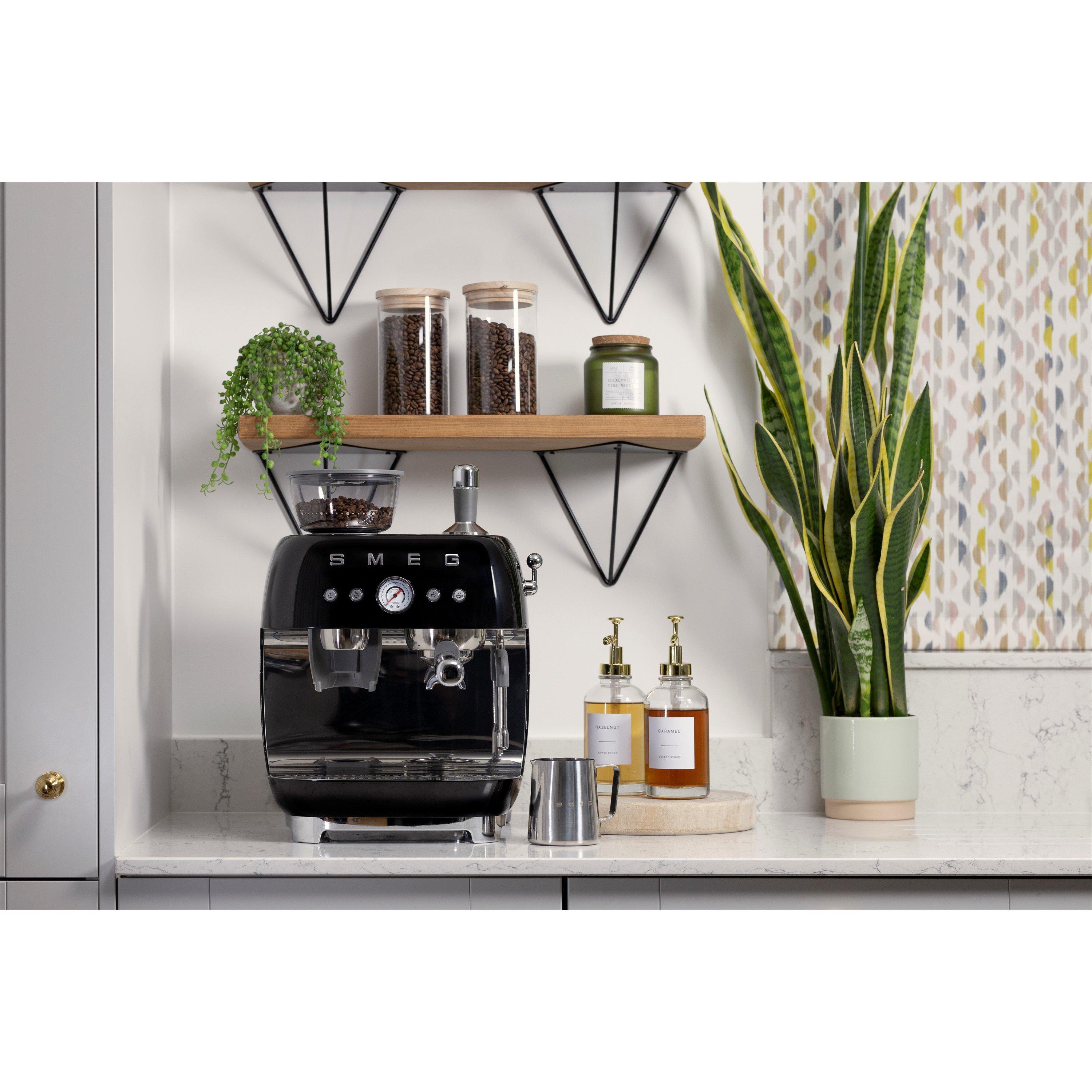 None - Smeg - 50s Style Espresso Coffee Machine with Grinder - 8