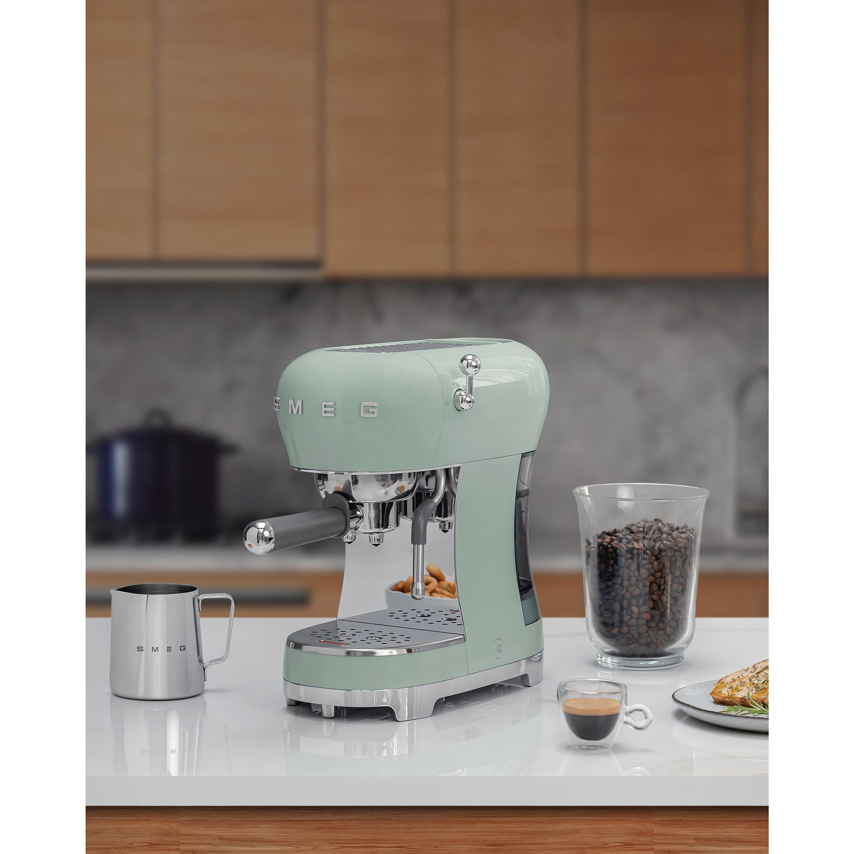 Pastel Green - Smeg - Espresso Coffee Machine in Pastel Green - 6