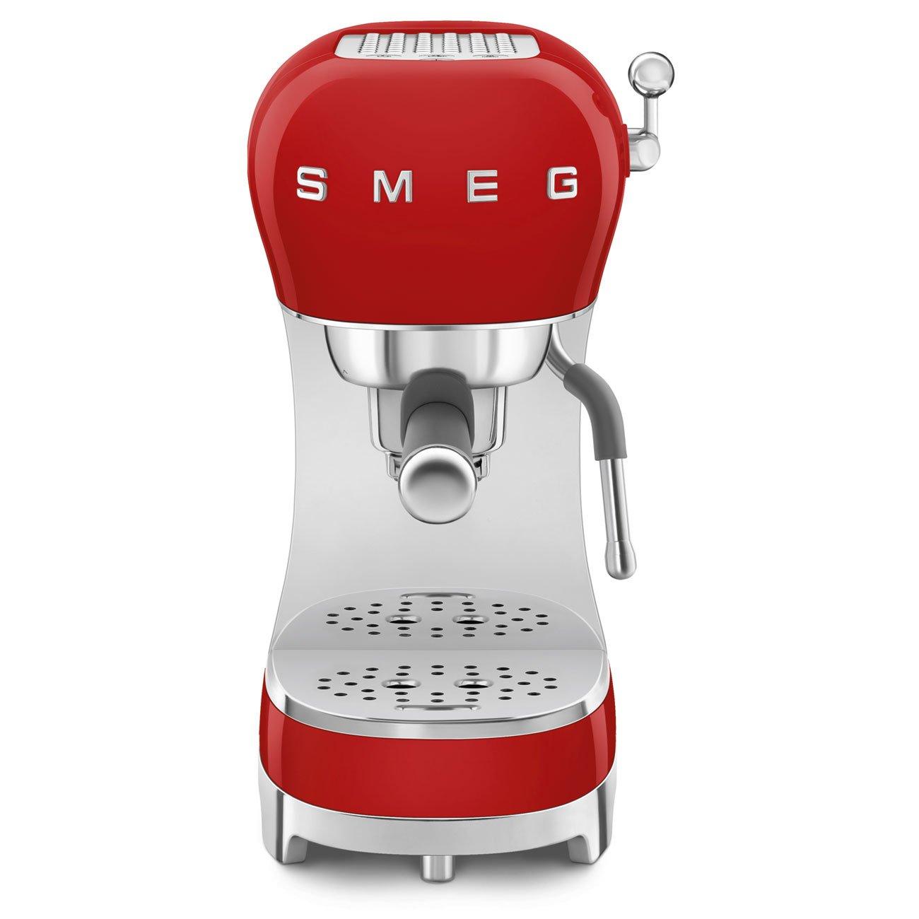 Smeg  50S Style Espresso Coffee Machine In Red - Medium