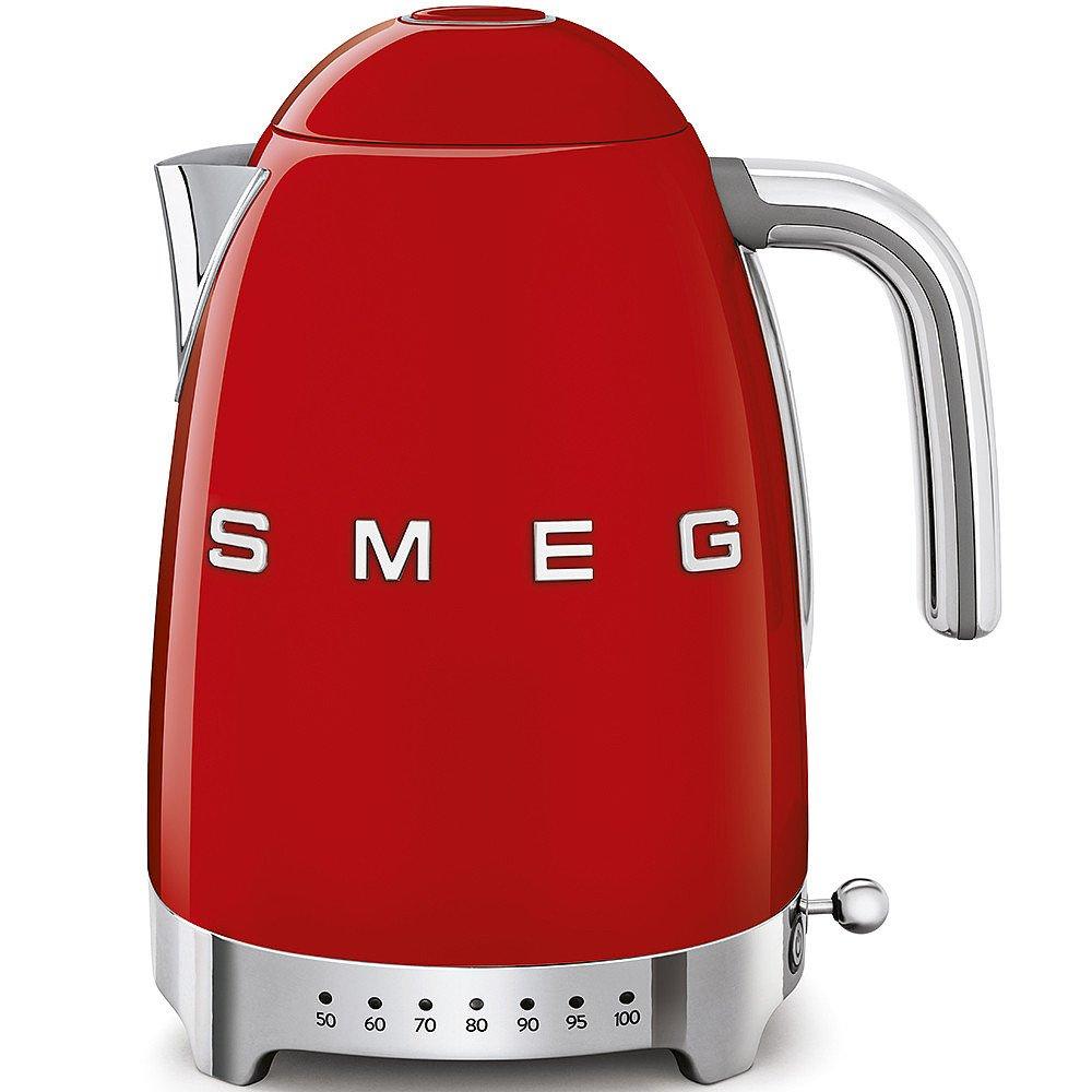 Red - Smeg - 50s Style Variable Temperature Kettle 1.7L - 1