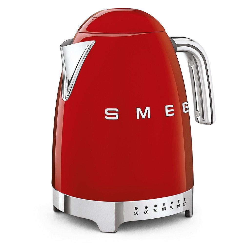 Red - Smeg - 50s Style Variable Temperature Kettle 1.7L - 2