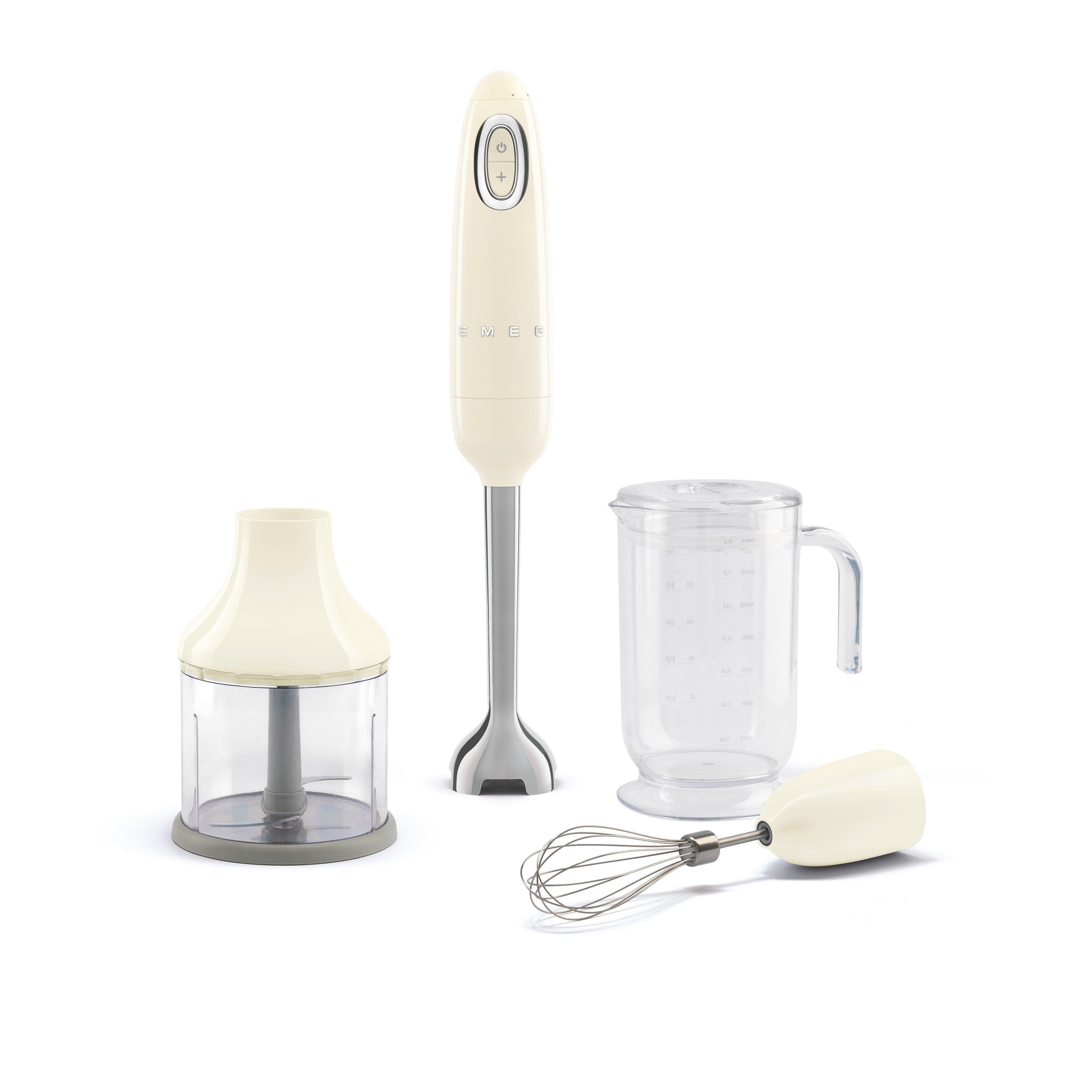 Cream - Smeg - Hand Blender with Accessories in Cream - 1