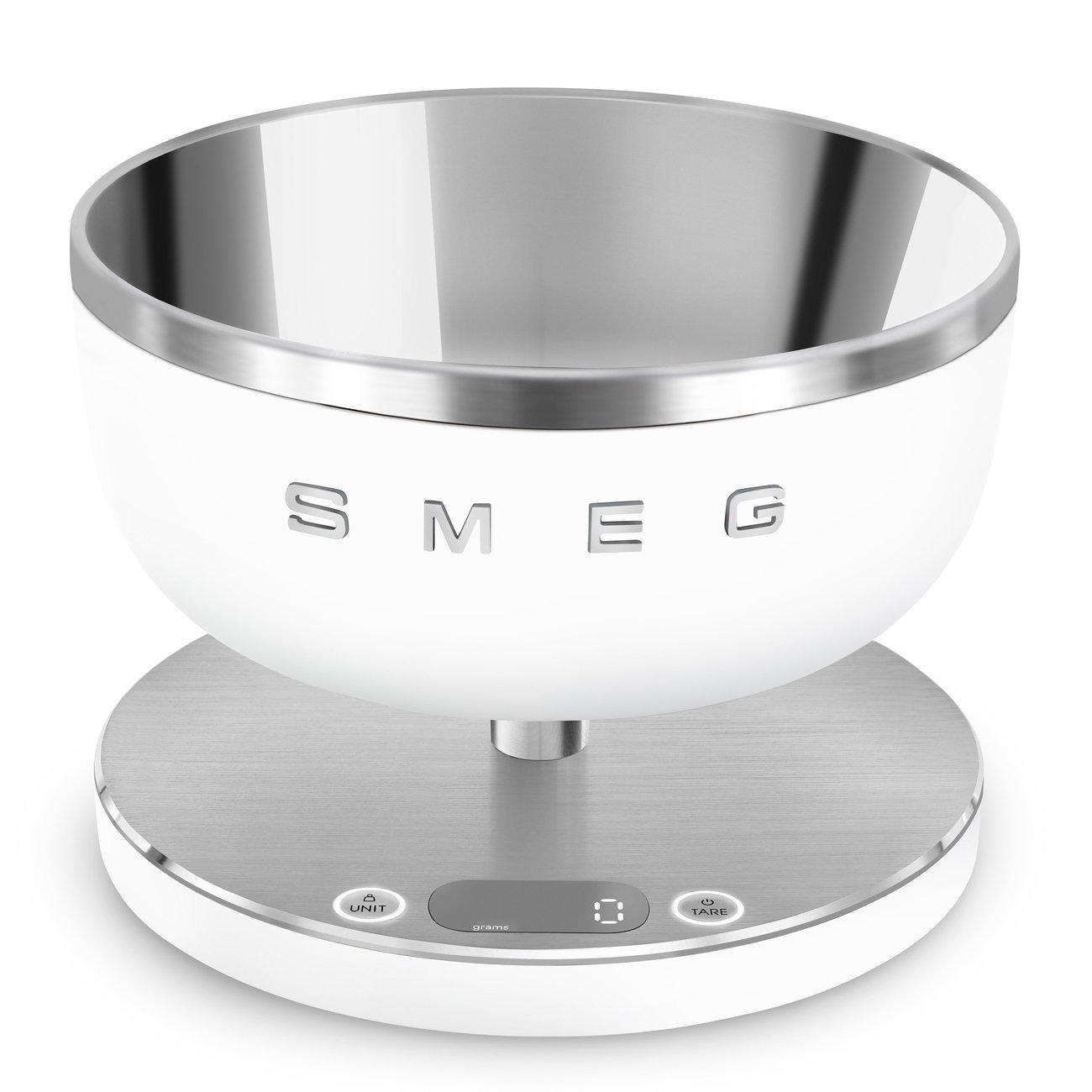White - Smeg - Kitchen Scales in Matte White - 1