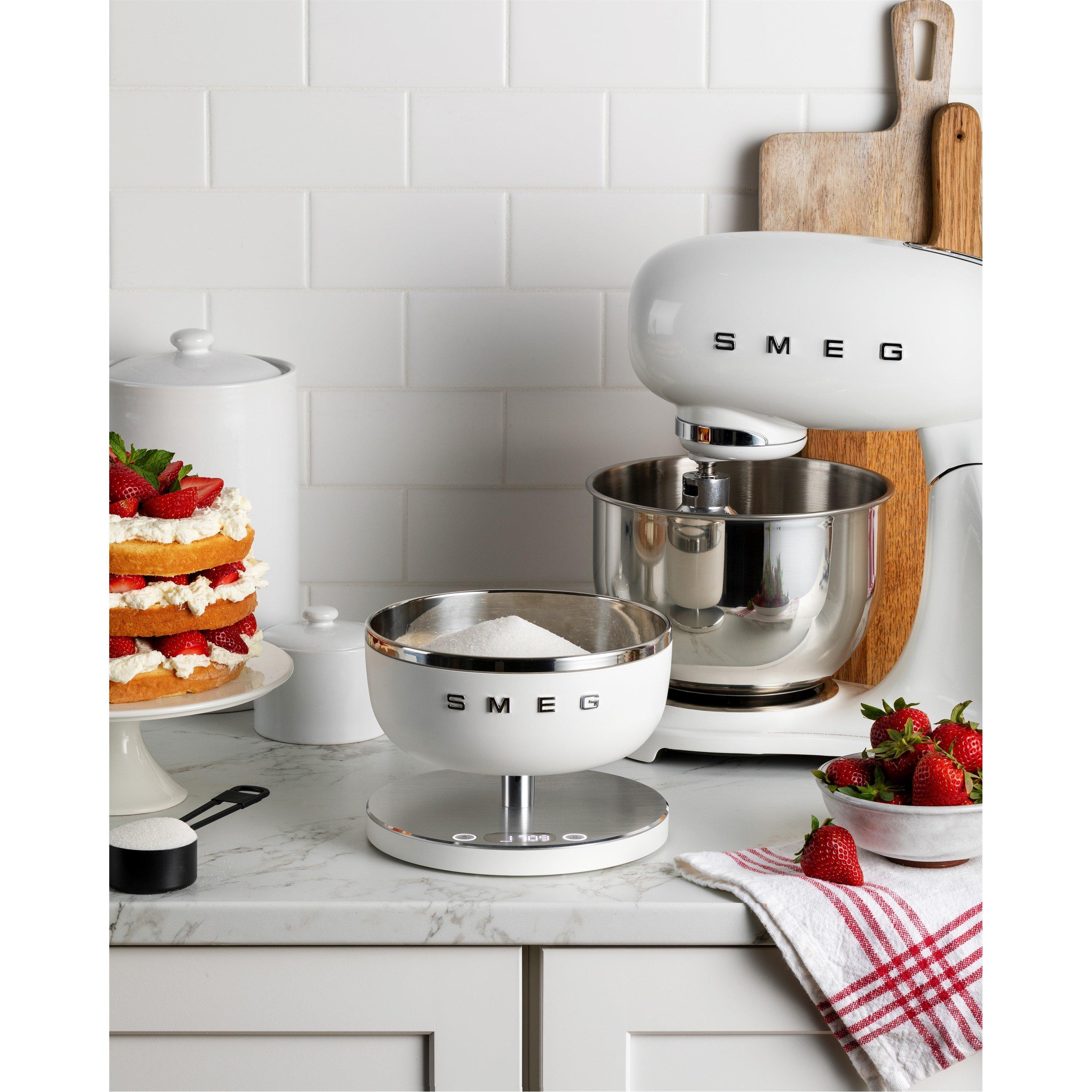 White - Smeg - Kitchen Scales in Matte White - 11