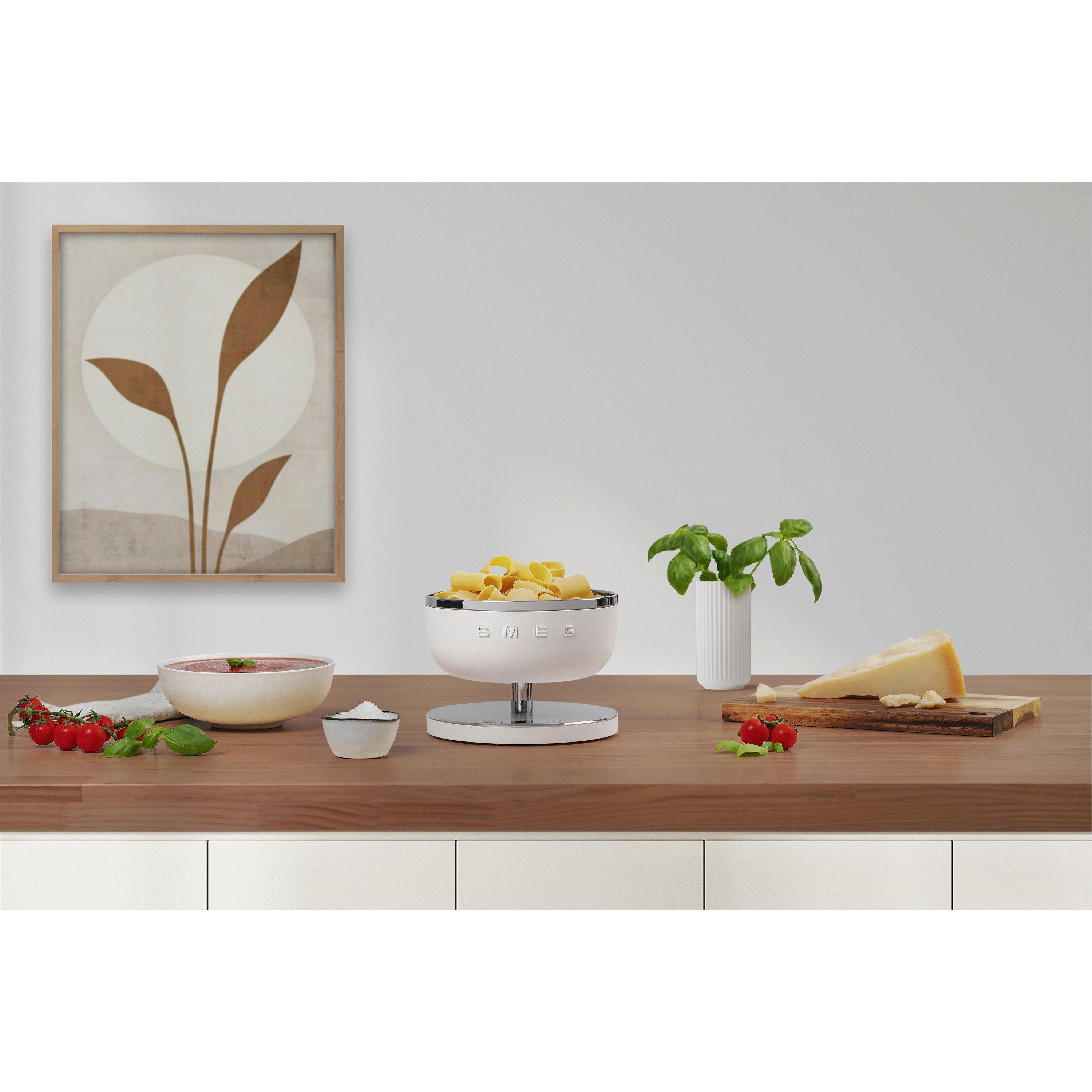 White - Smeg - Kitchen Scales in Matte White - 9