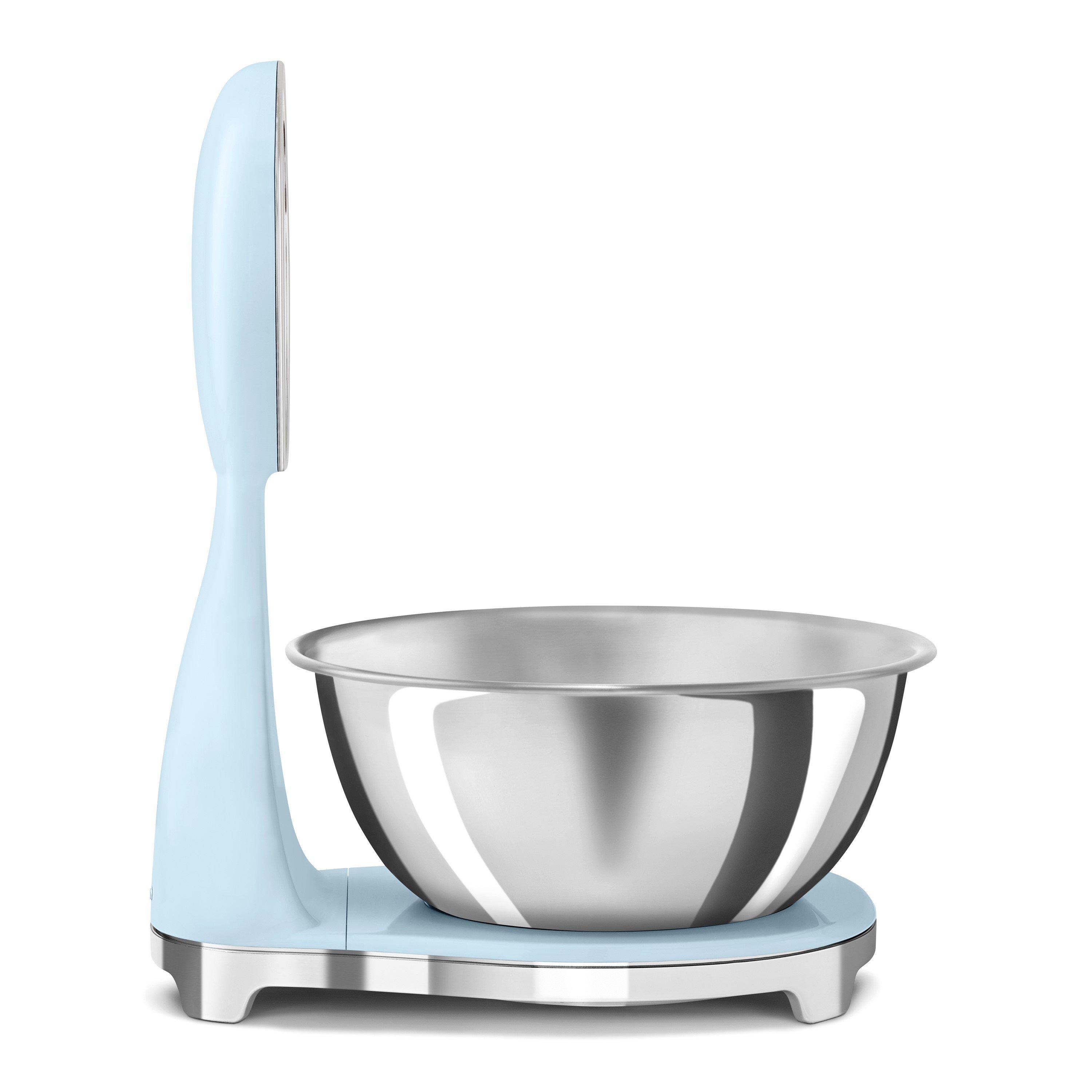 White - Smeg - Kitchen Scales in Pastel Blue - 2