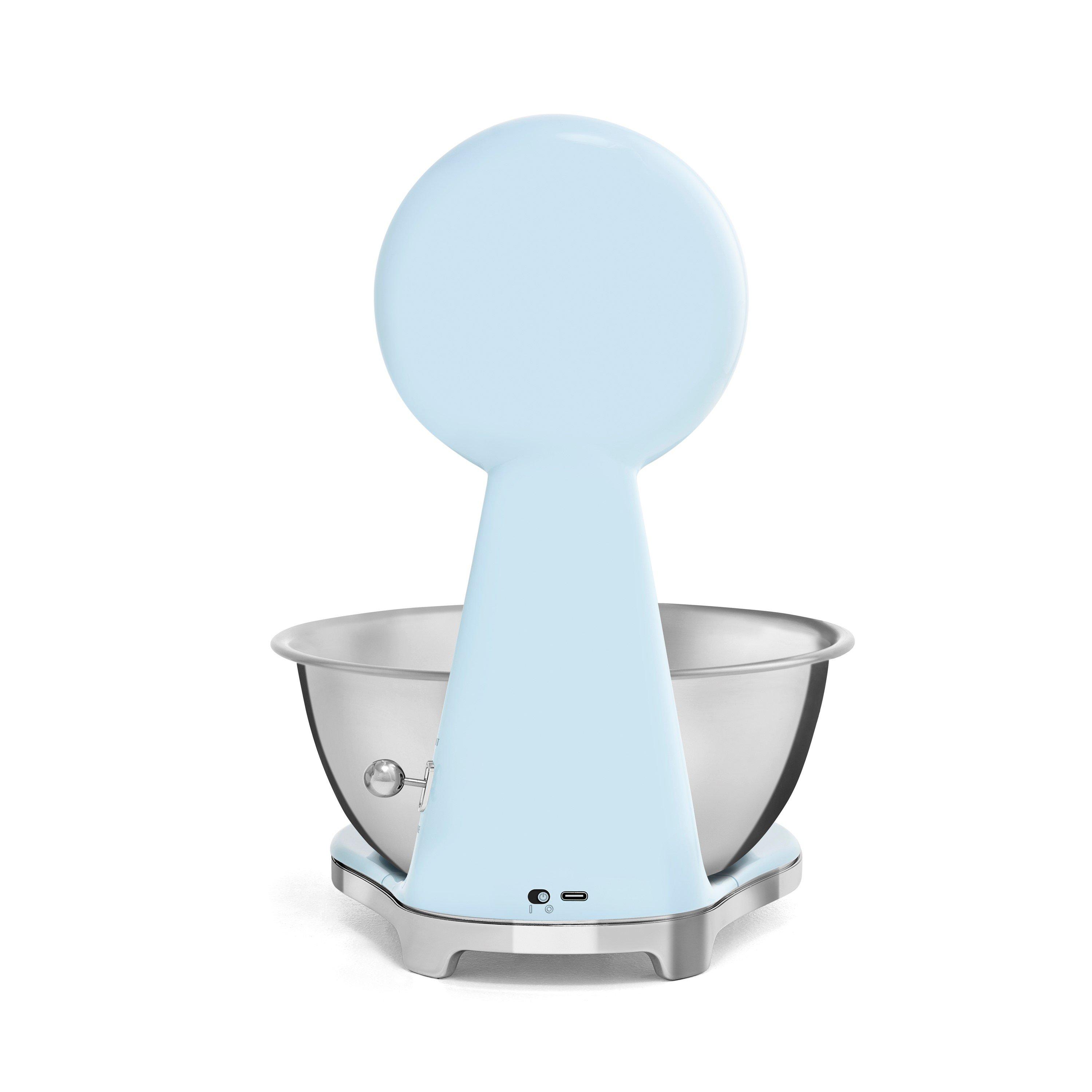 White - Smeg - Kitchen Scales in Pastel Blue - 4