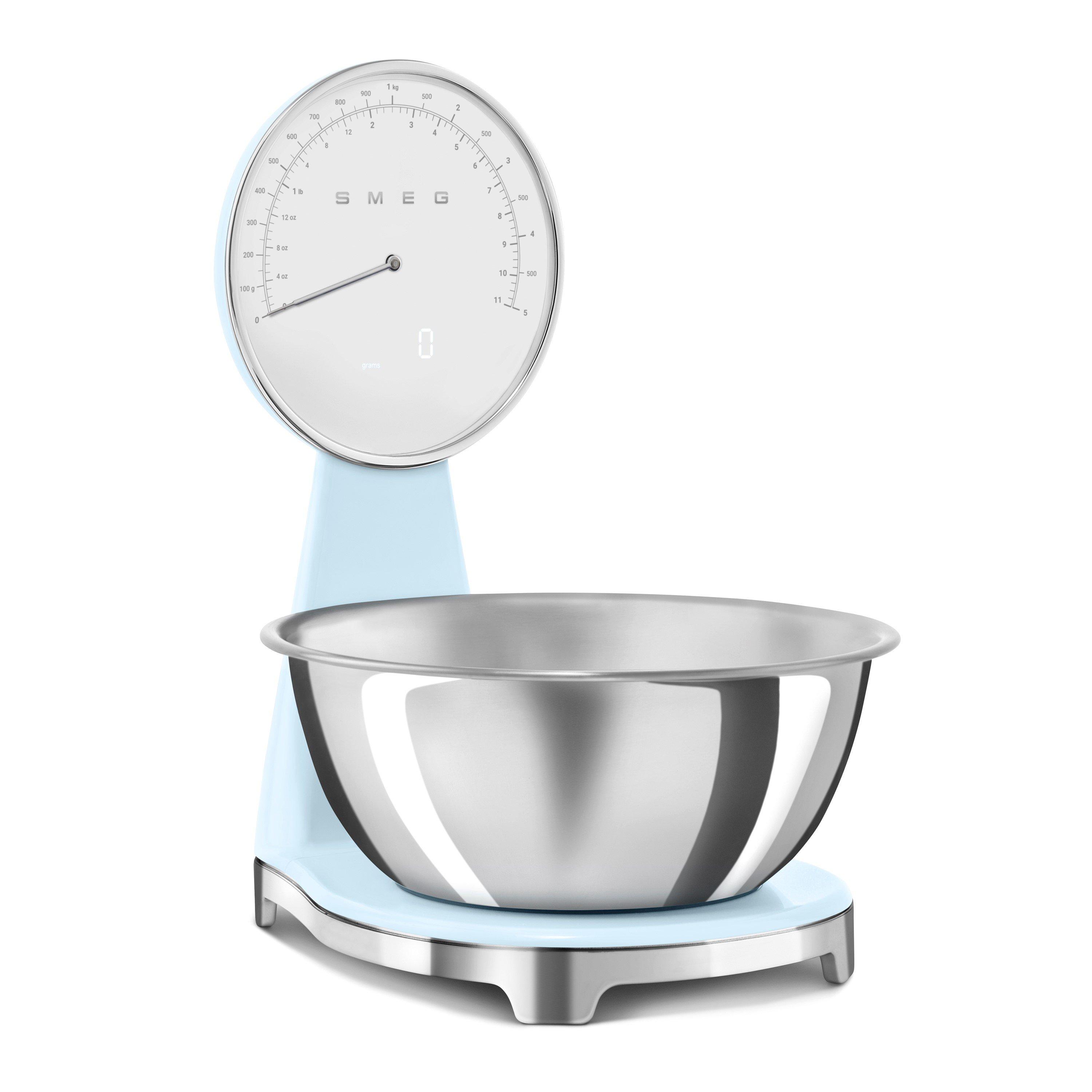 White - Smeg - Kitchen Scales in Pastel Blue - 7