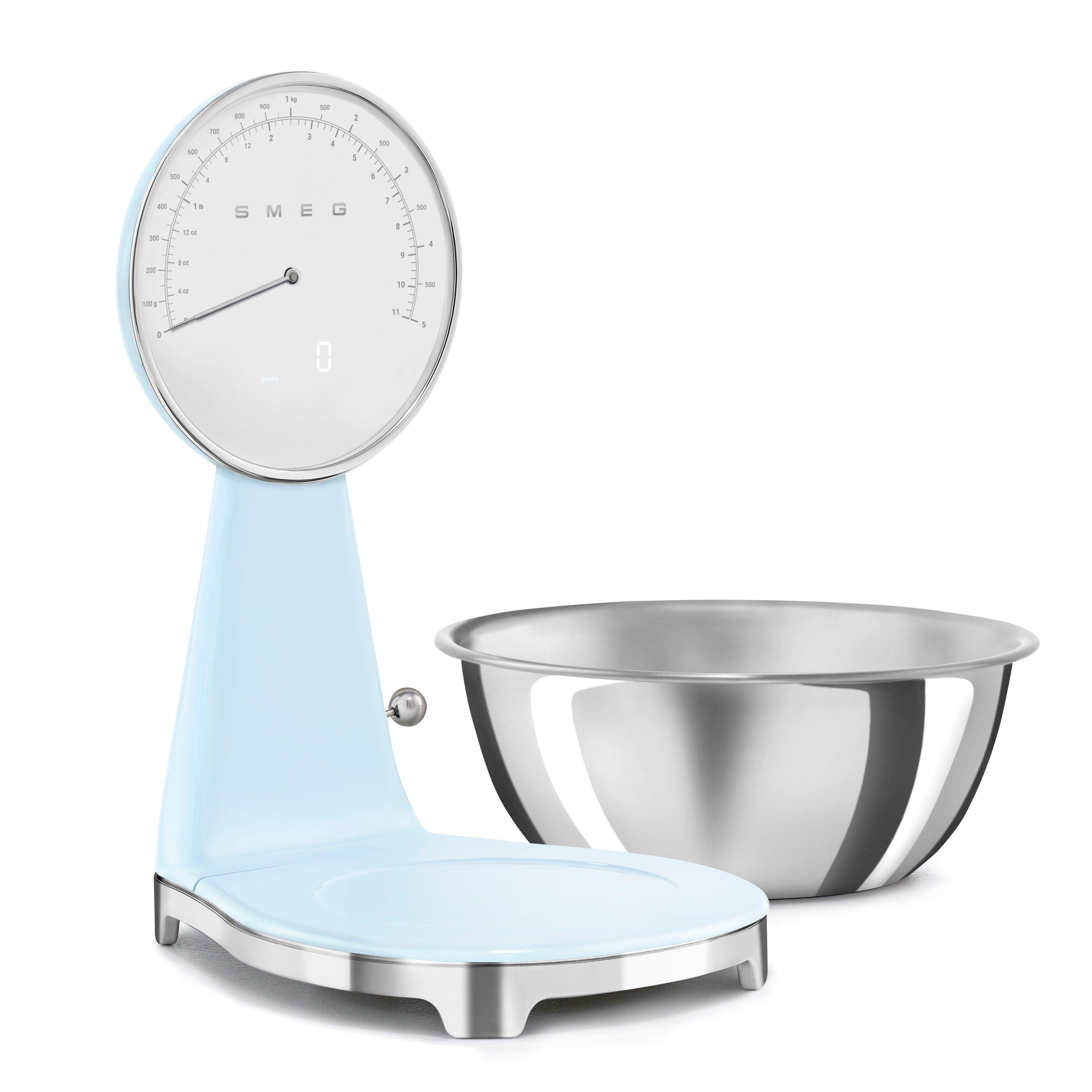 White - Smeg - Kitchen Scales in Pastel Blue - 8