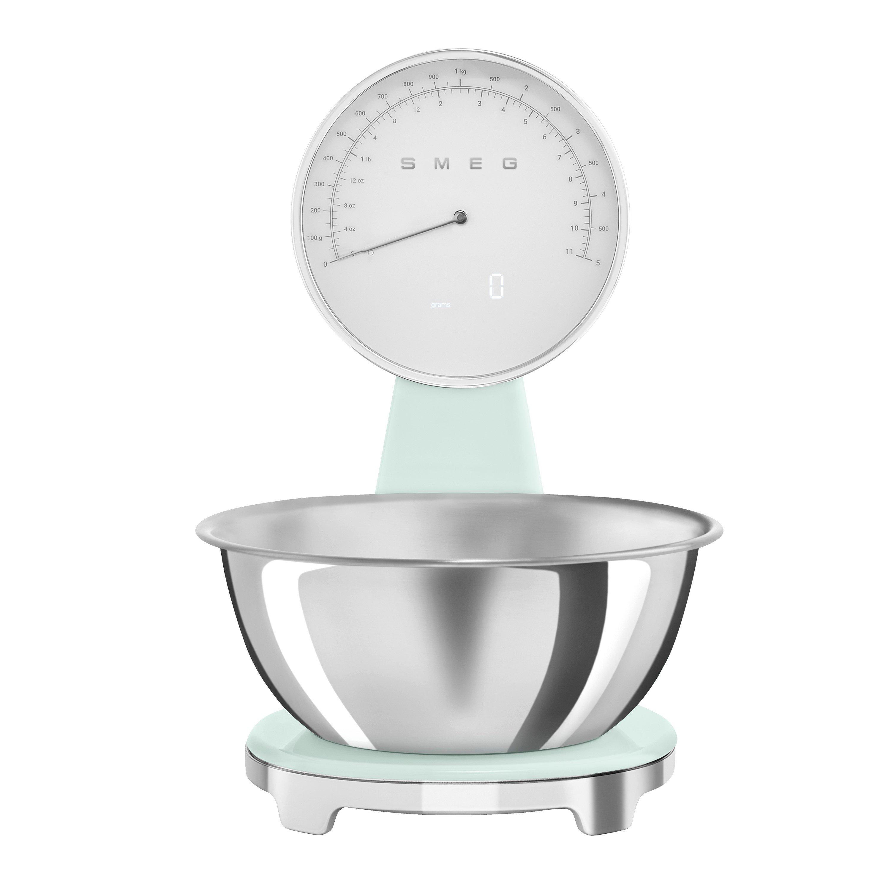 Smeg  Kitchen Scales In Pastel Green - White - Medium