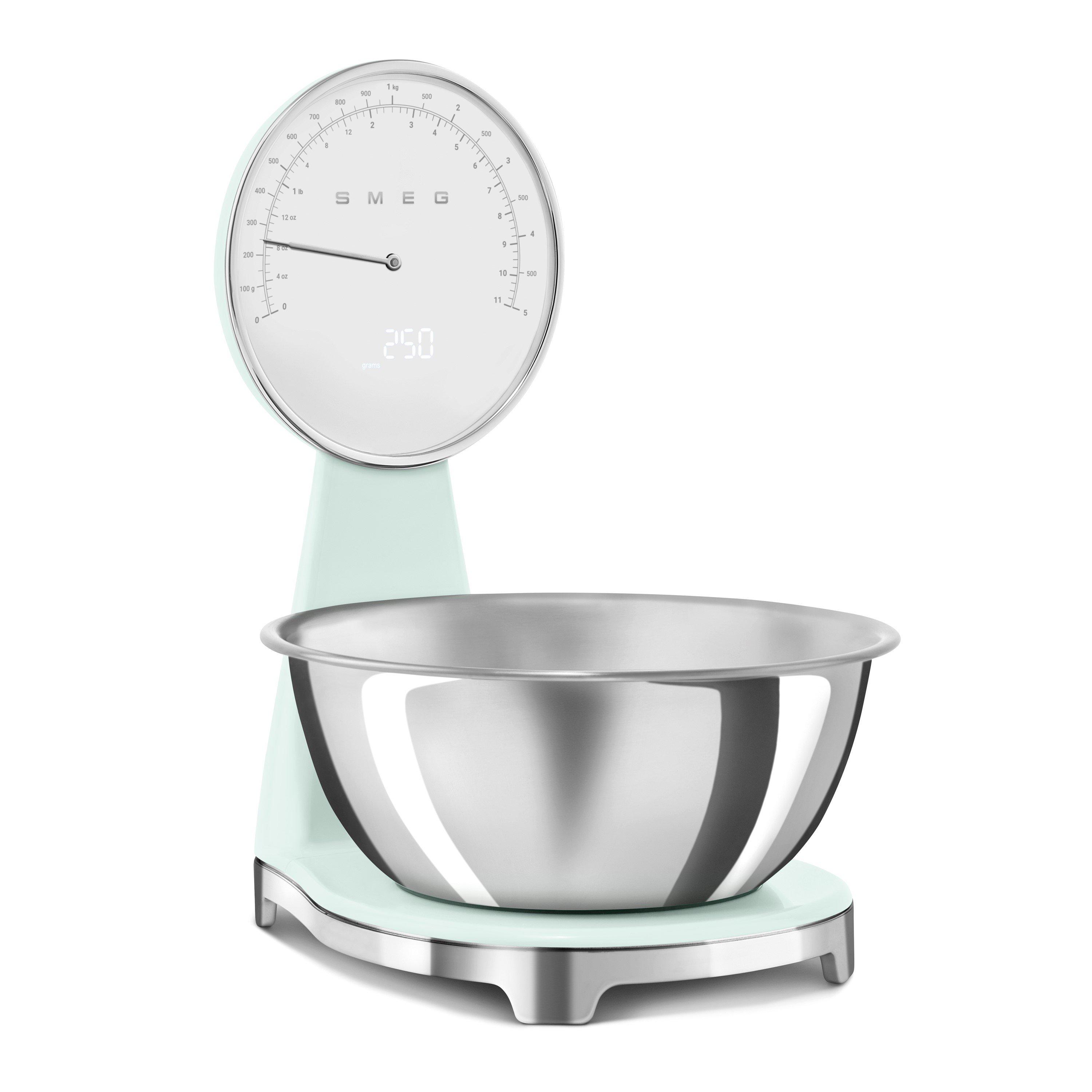 White - Smeg - Kitchen Scales in Pastel Green - 7