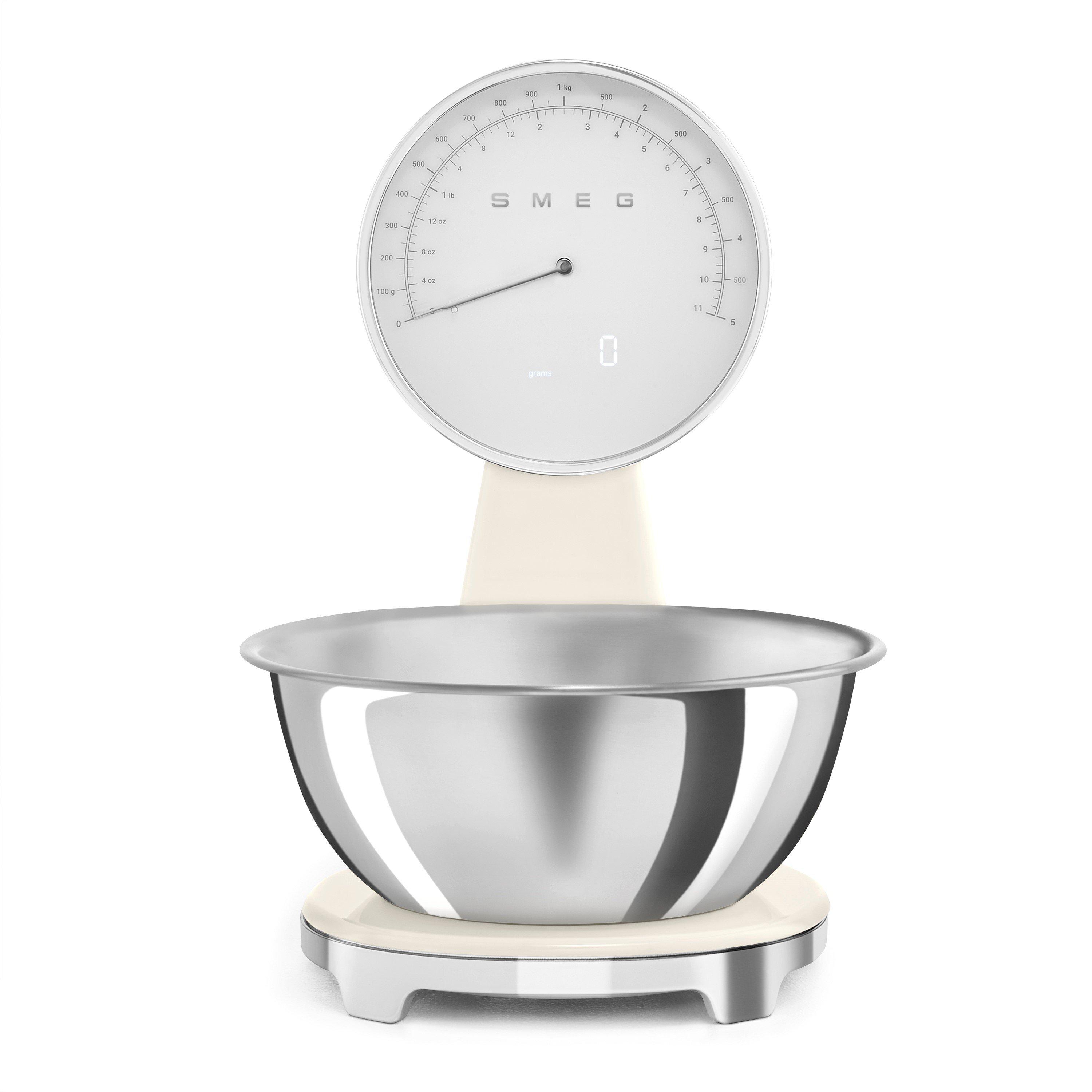 White - Smeg - Kitchen Scales in Cream - 1