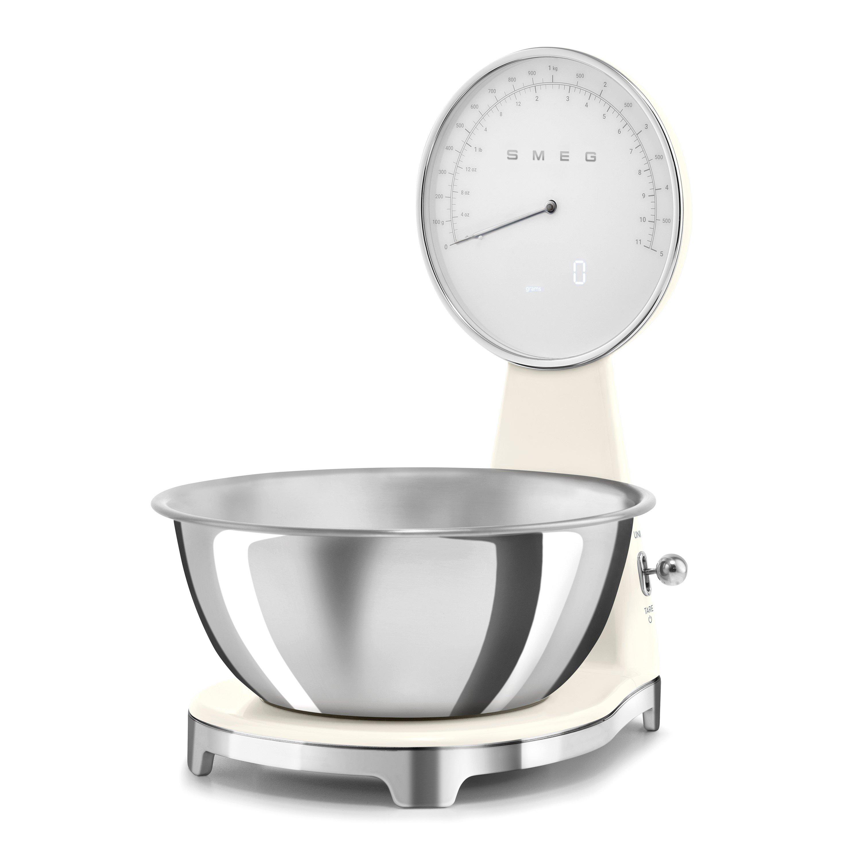 White - Smeg - Kitchen Scales in Cream - 6