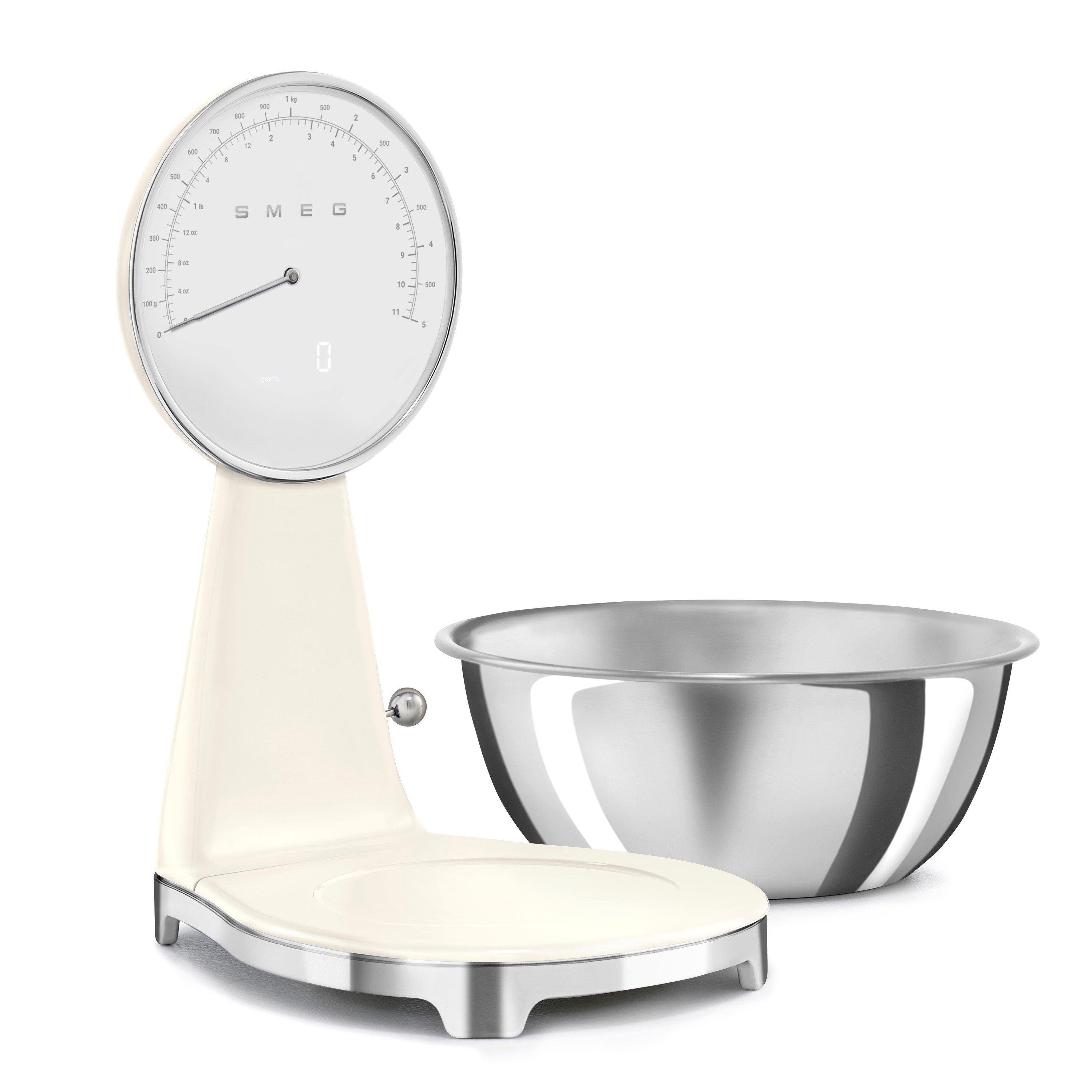 White - Smeg - Kitchen Scales in Cream - 8