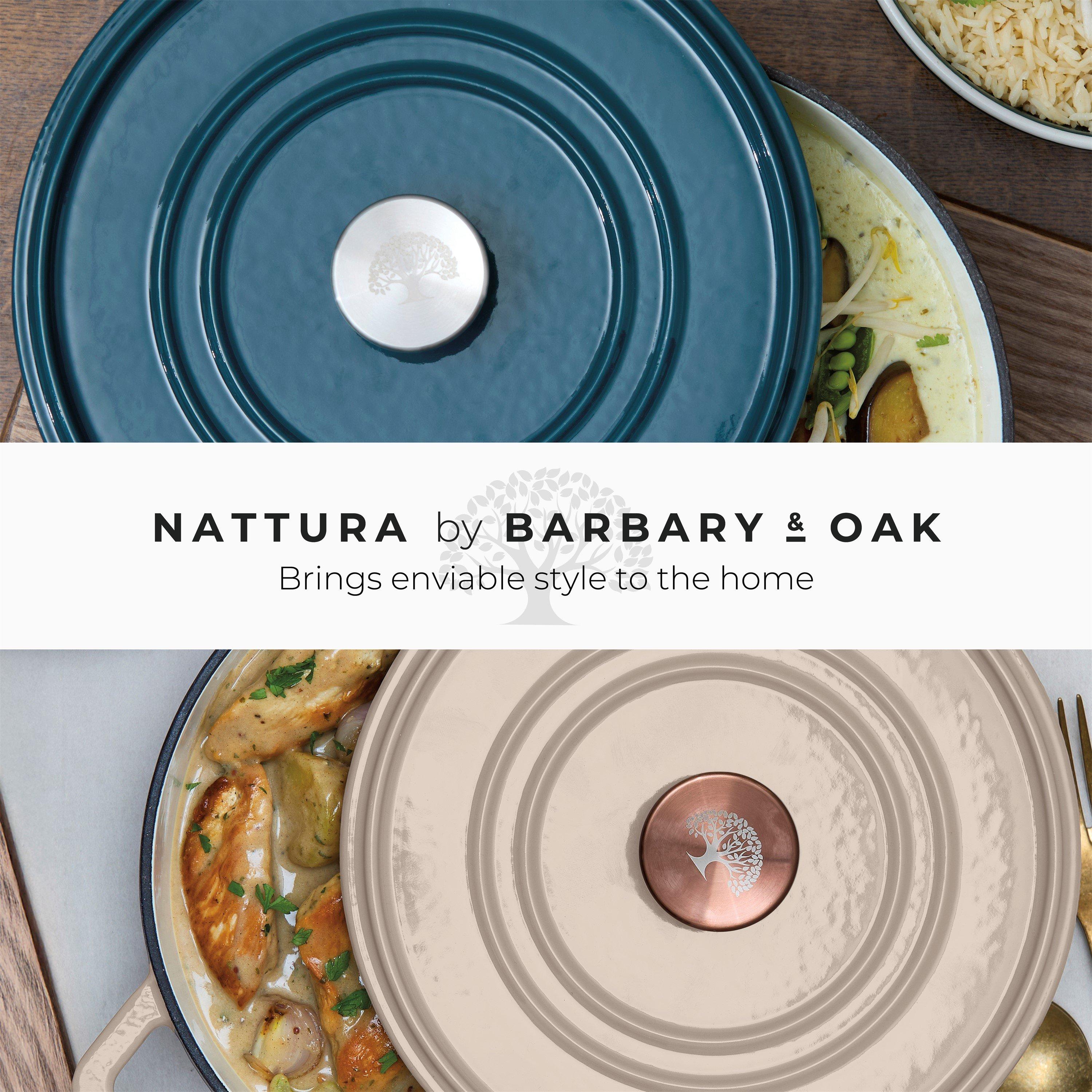 Beige - Barbary And Oak - Nattura 24cm Round Cast Iron Casserole Cashmere - 8