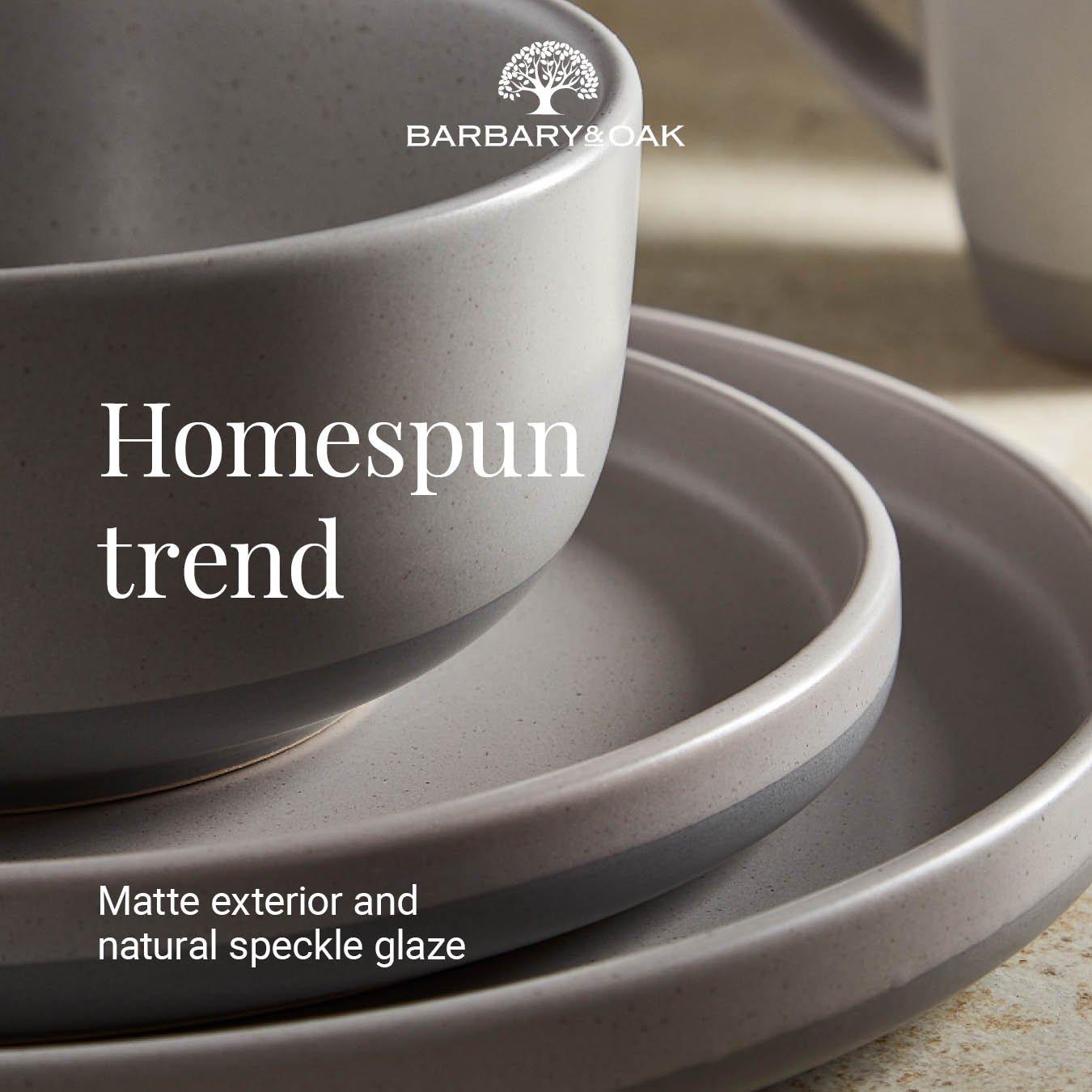 Grey - Barbary And Oak - Avena 16 Piece Dinnerware Set - 3