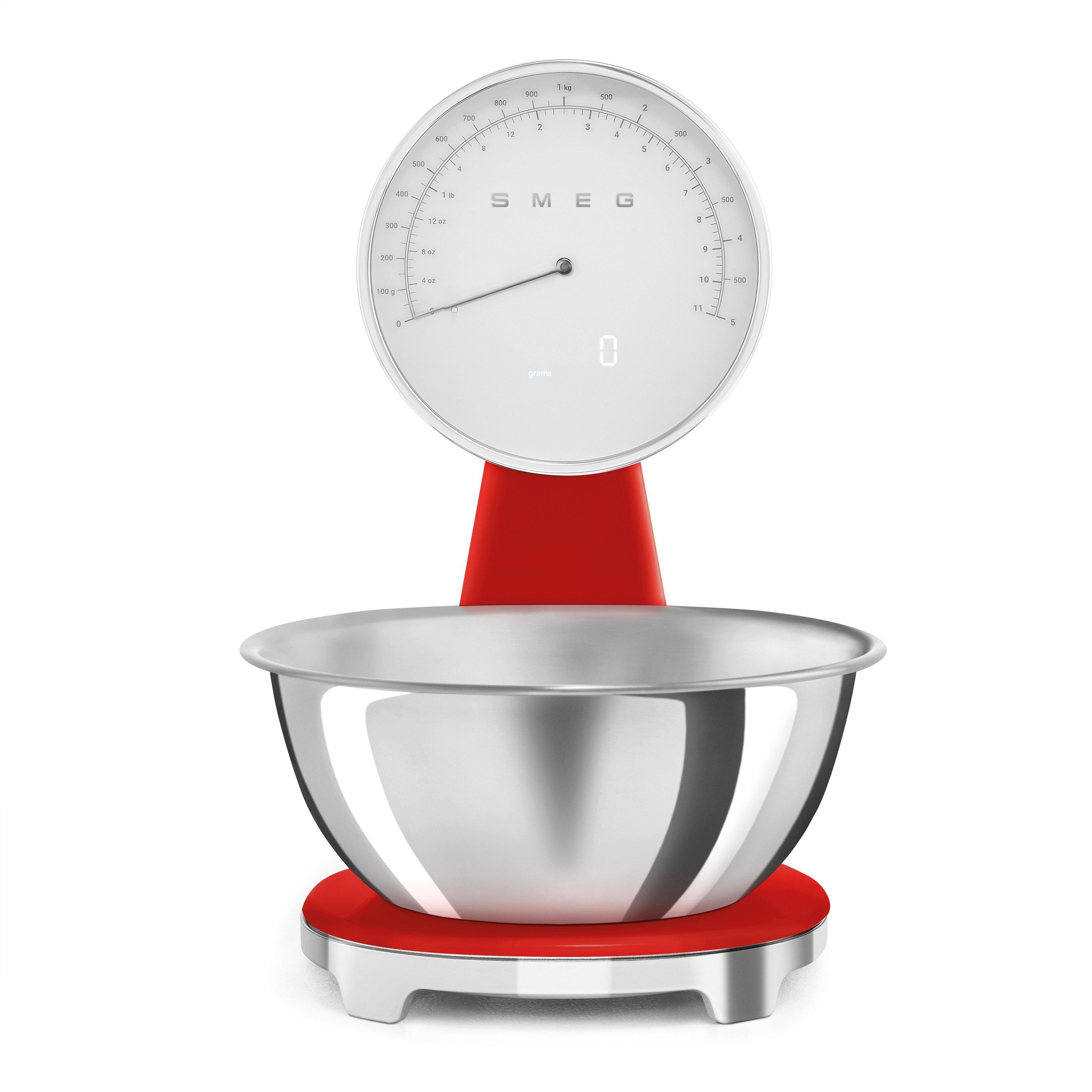 Smeg  Kitchen Scales In Red - White - Medium