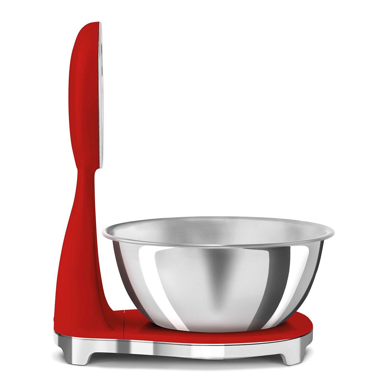 White - Smeg - Kitchen Scales in Red - 2