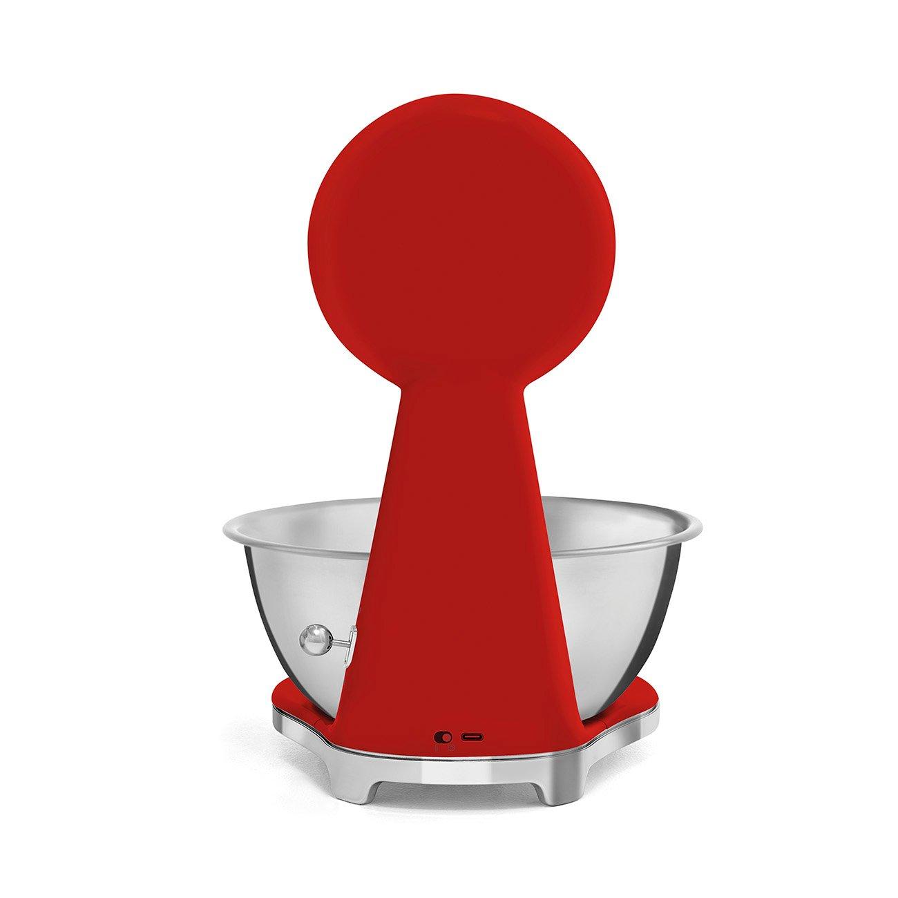 White - Smeg - Kitchen Scales in Red - 4
