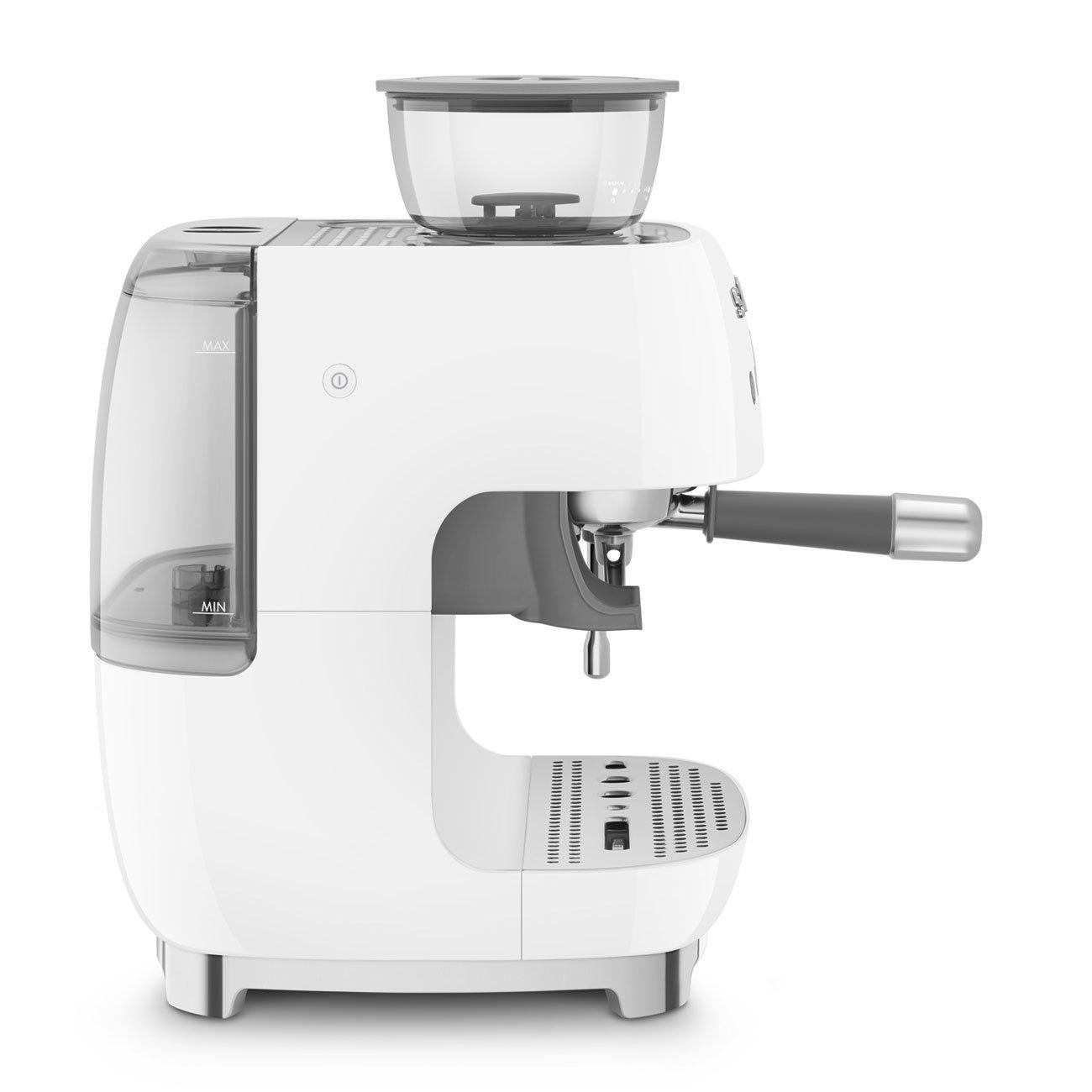 None - Smeg - Espresso Coffee Machine with Grinder in White - 3