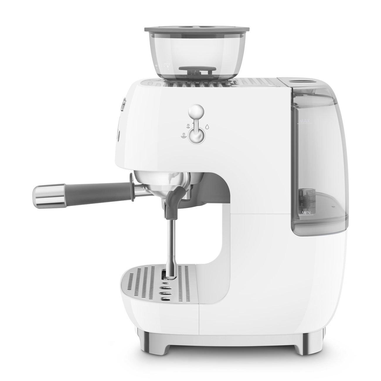 None - Smeg - Espresso Coffee Machine with Grinder in White - 4
