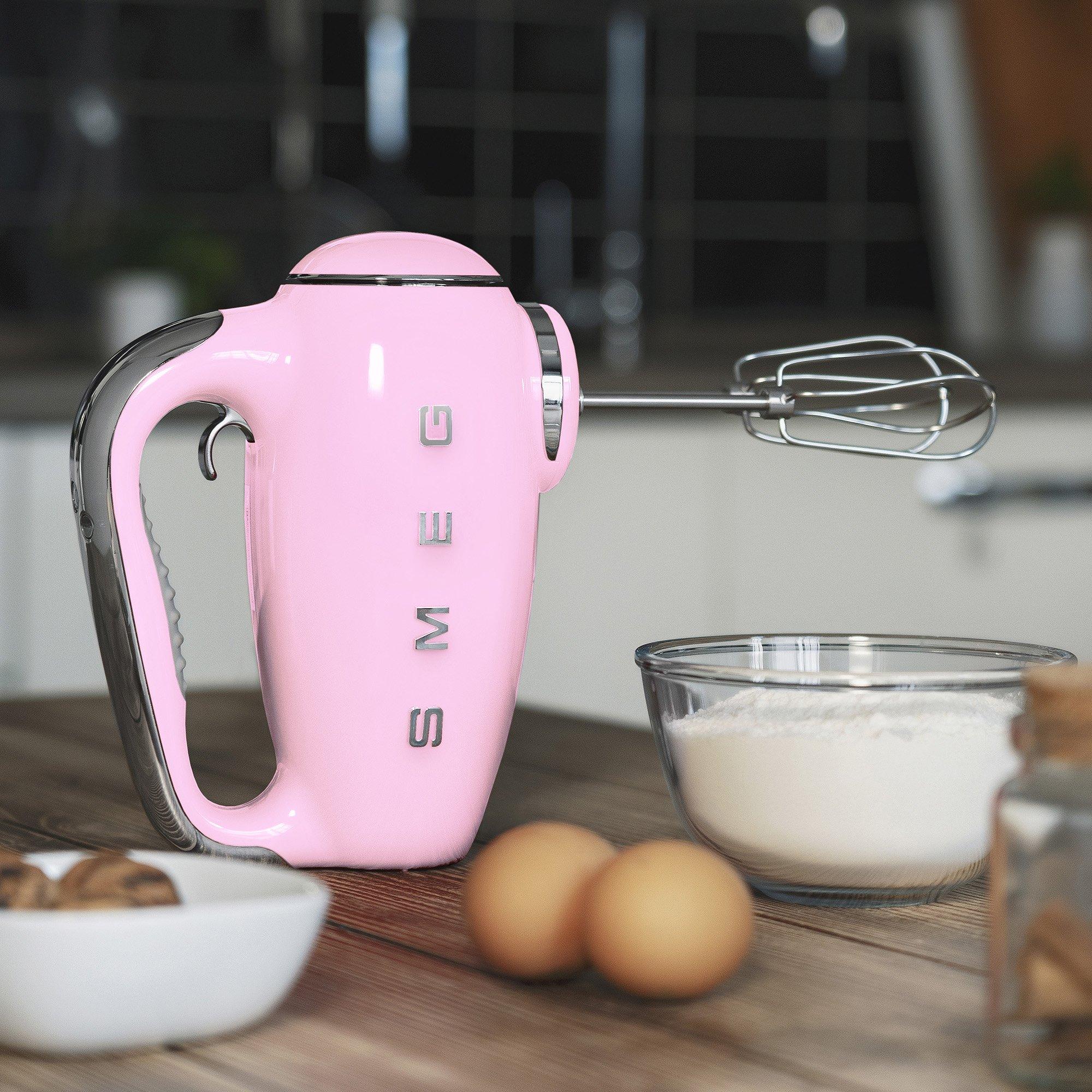Pink - Smeg - 50's Style Hand Mixer Pink - 6