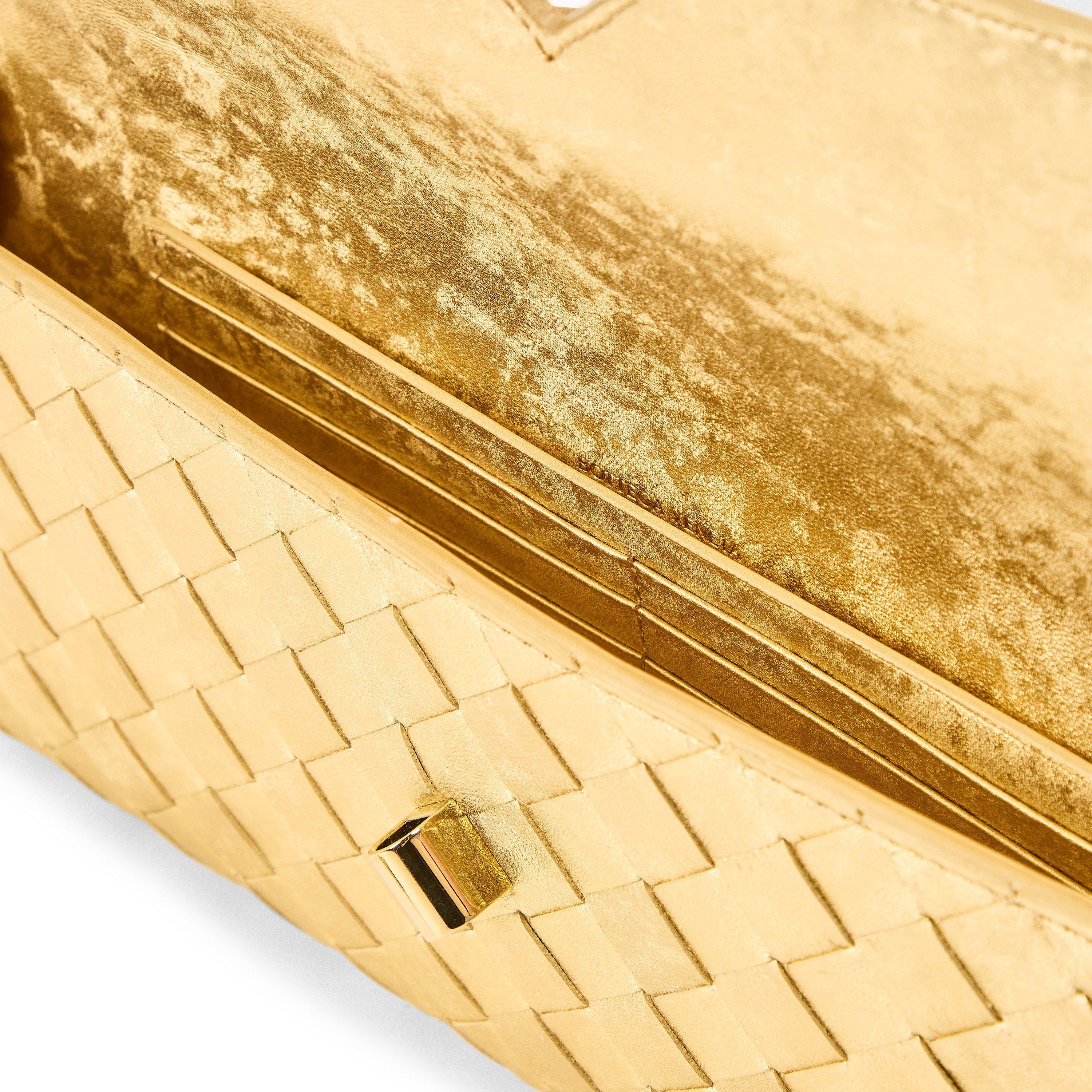 Gold - Bottega Veneta - Womens Andiamo Clutch - 5