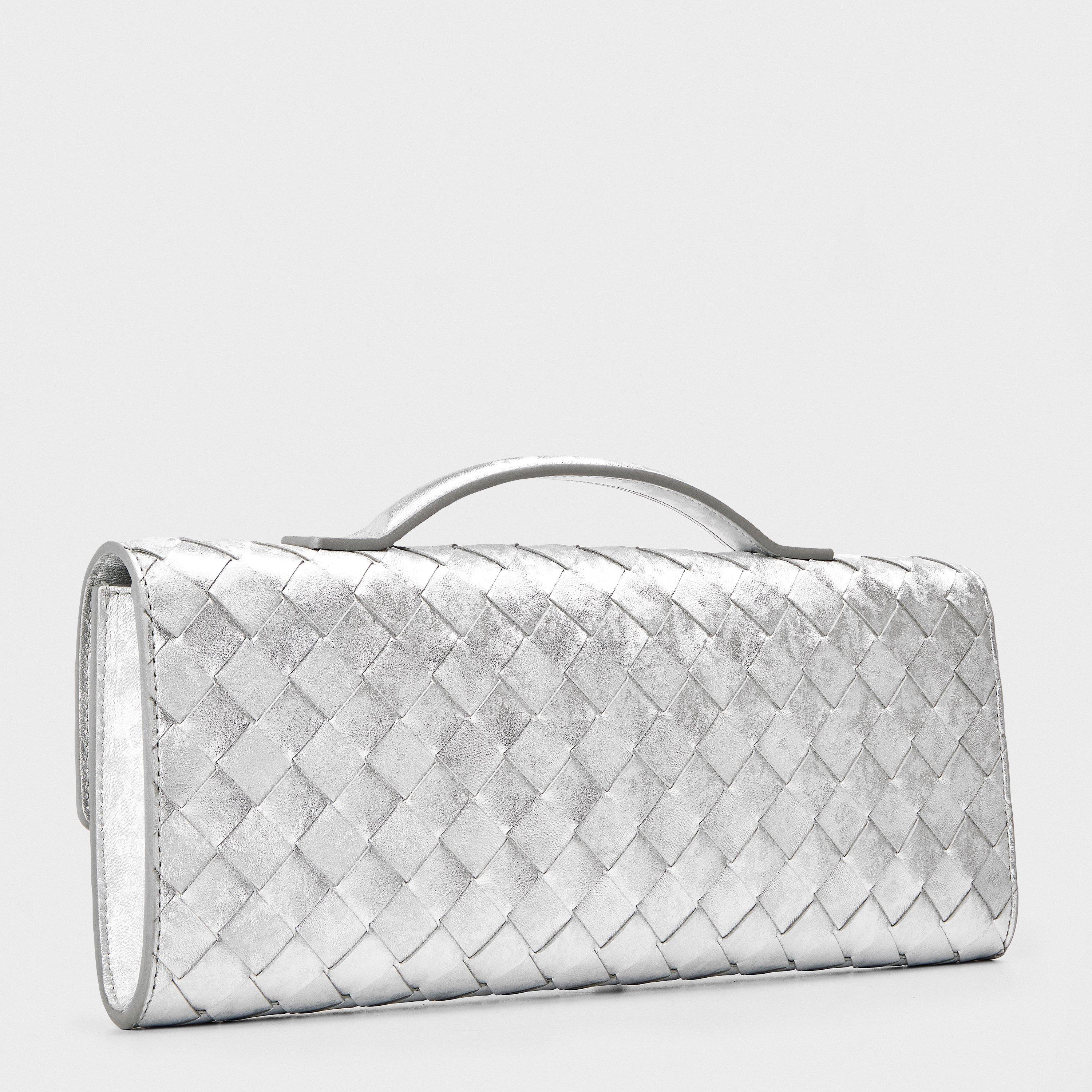 Silver - Bottega Veneta - Women's BV Andiamo Clutch Bag - 2