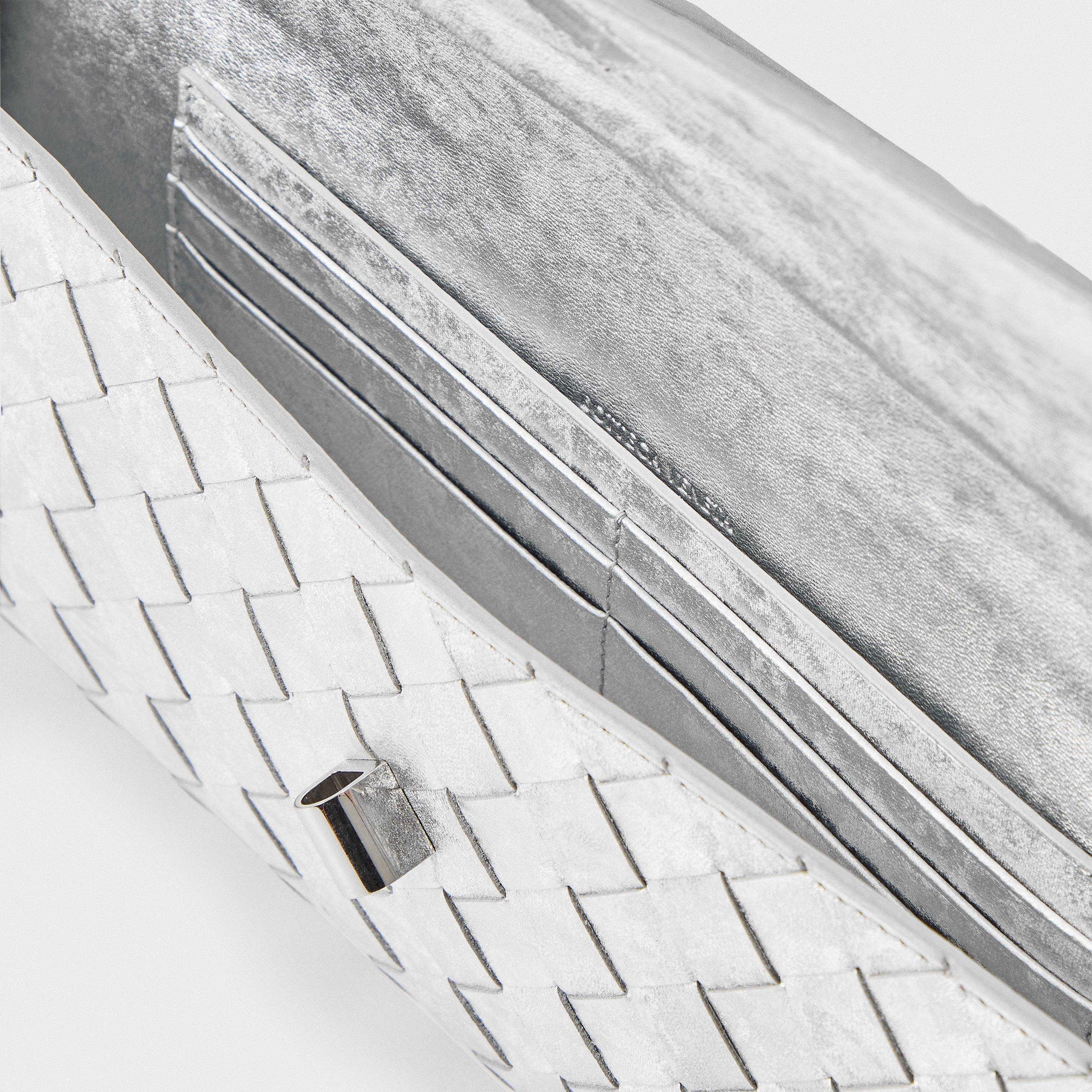 Silver - Bottega Veneta - Women's BV Andiamo Clutch Bag - 5