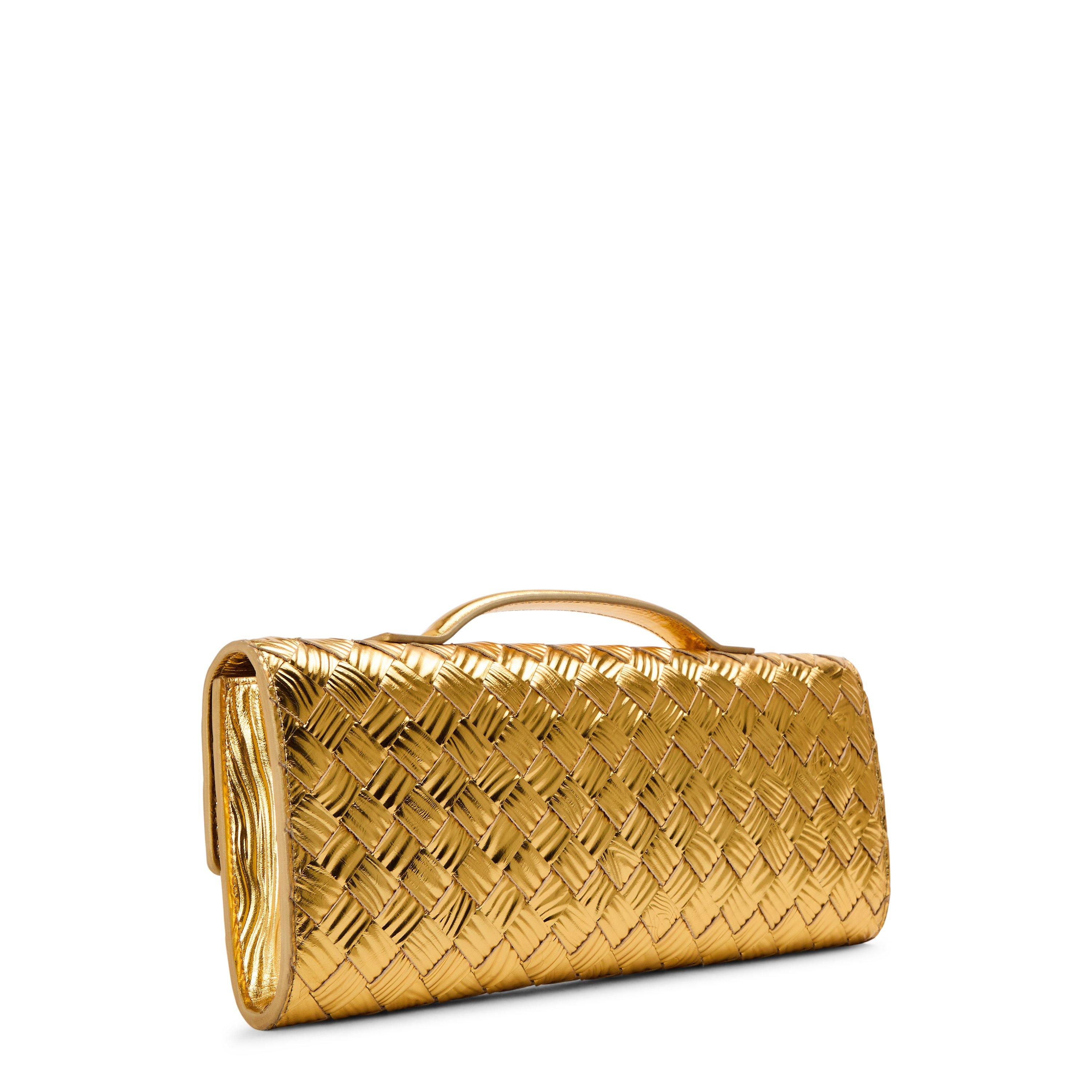 Gold - Bottega Veneta - BV Andiamo Mtl Cltch Ld61 - 2