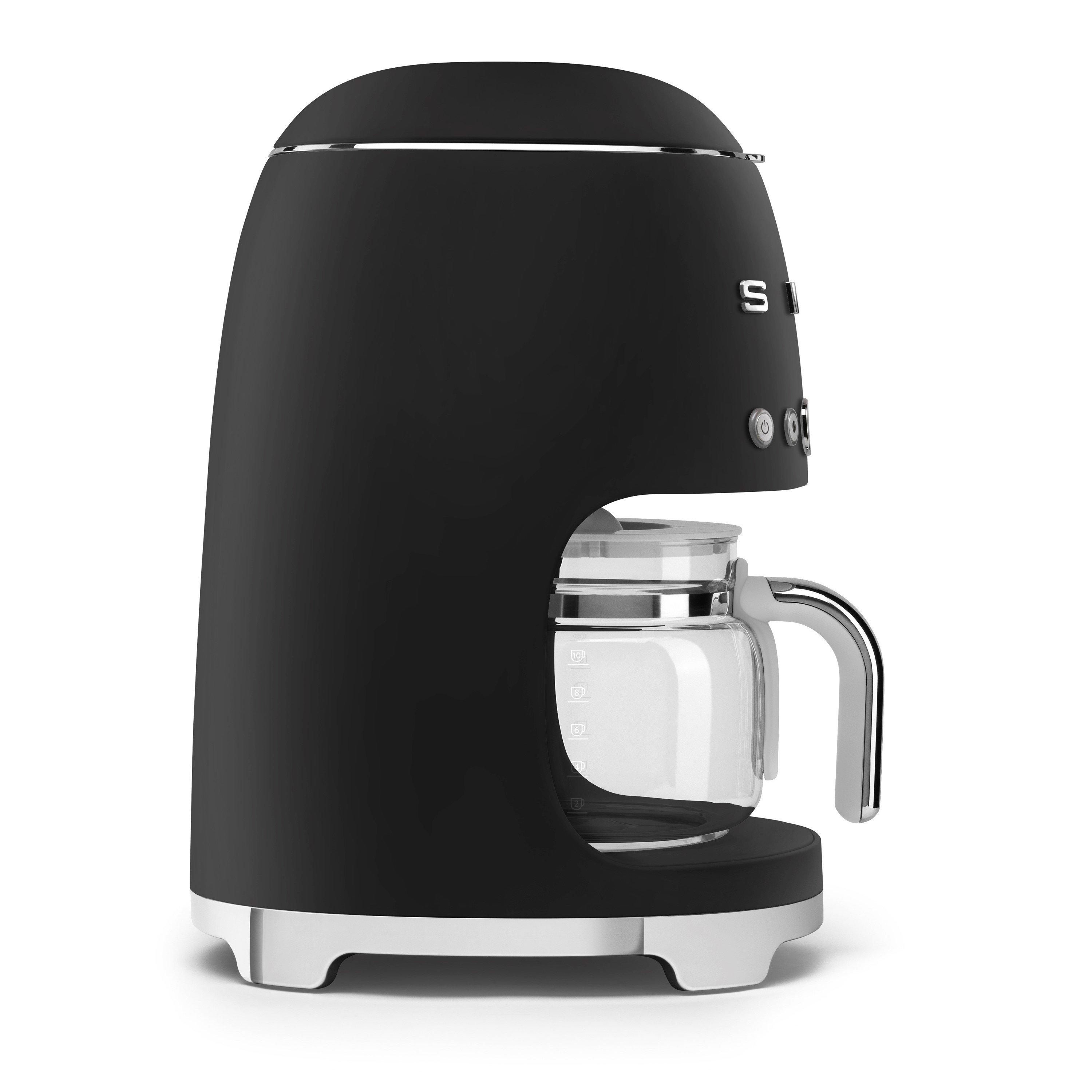 Black - Smeg - 50s Style 10 Cup Drip Coffee Machine Matte - 2