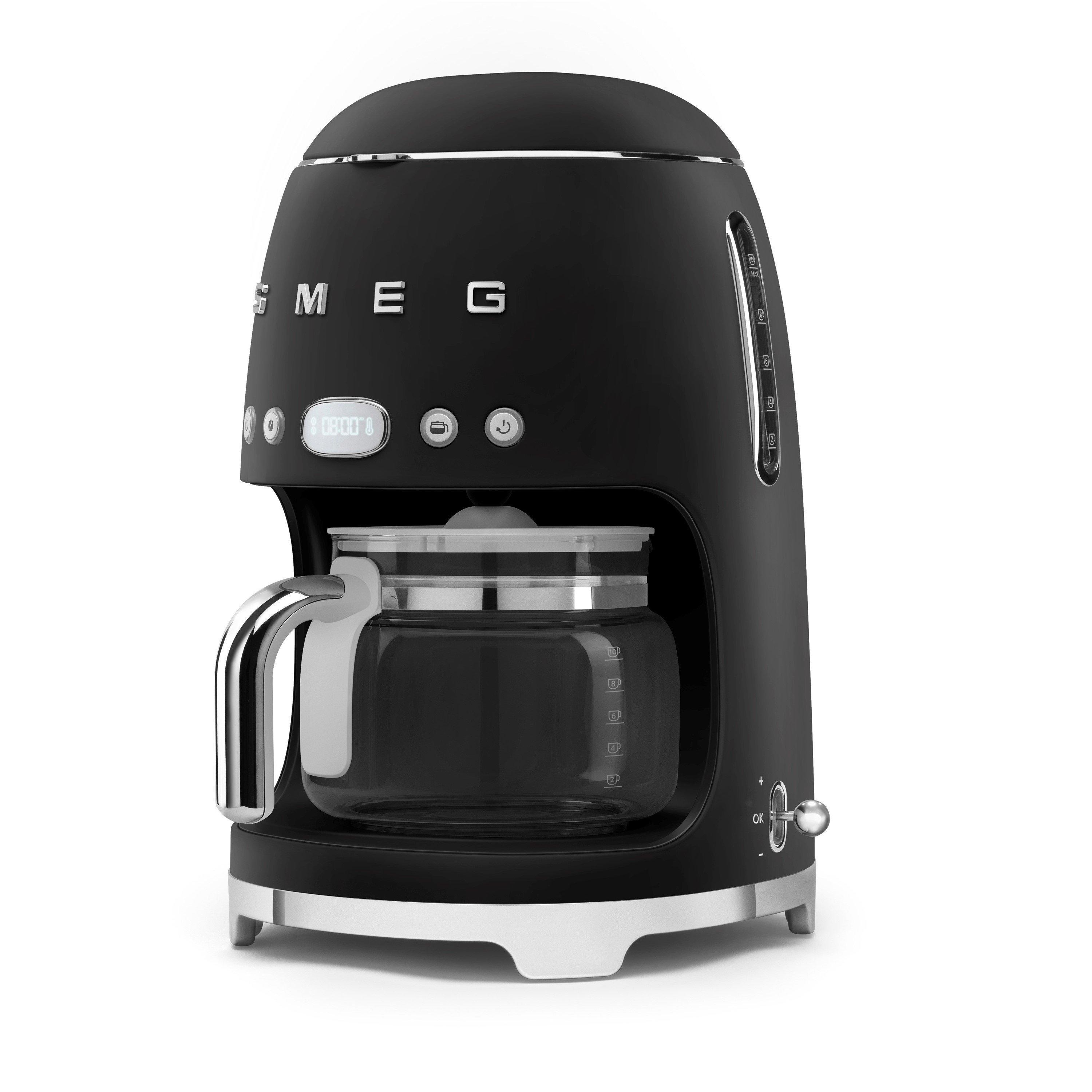 Black - Smeg - 50s Style 10 Cup Drip Coffee Machine Matte - 3