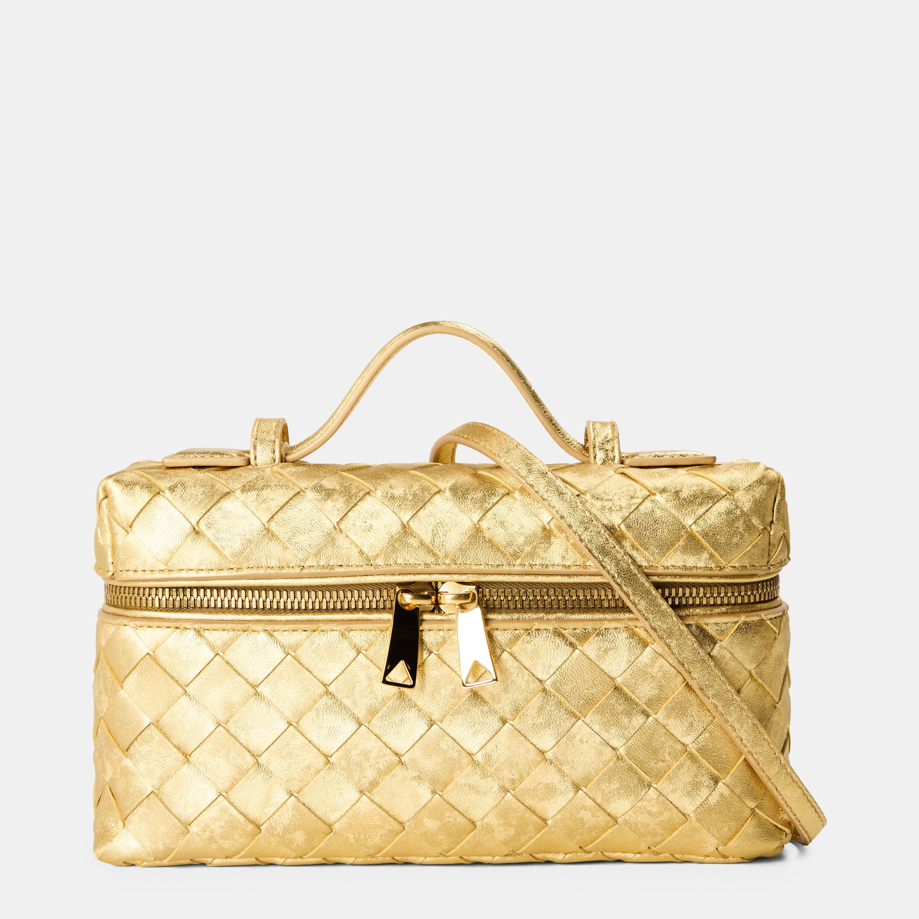 Bottega Veneta Women's BV Mtl Bang Top Handle Bag - Gold
