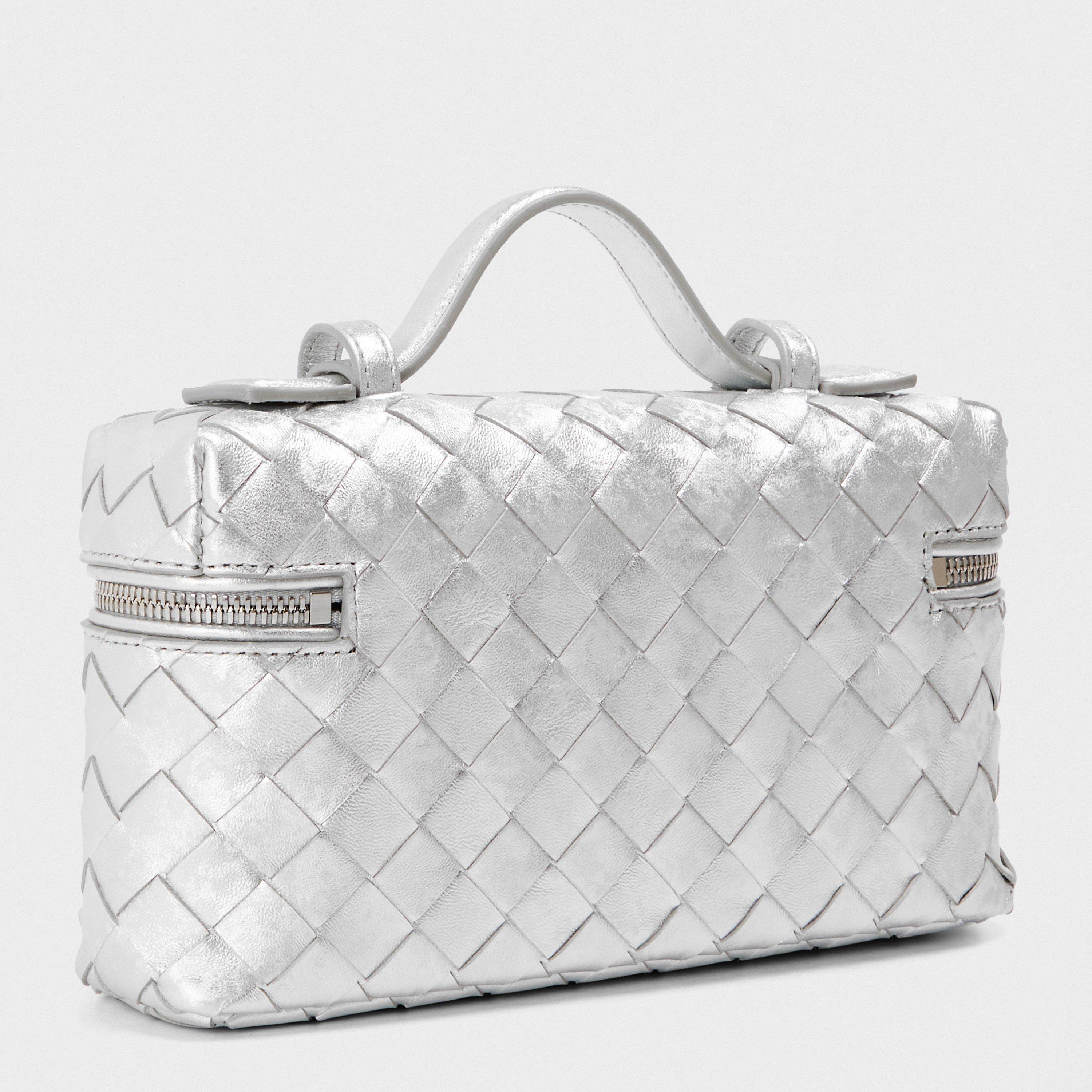 Silver - Bottega Veneta - Women's BV Mtl Bang Top Handle Bag - 2