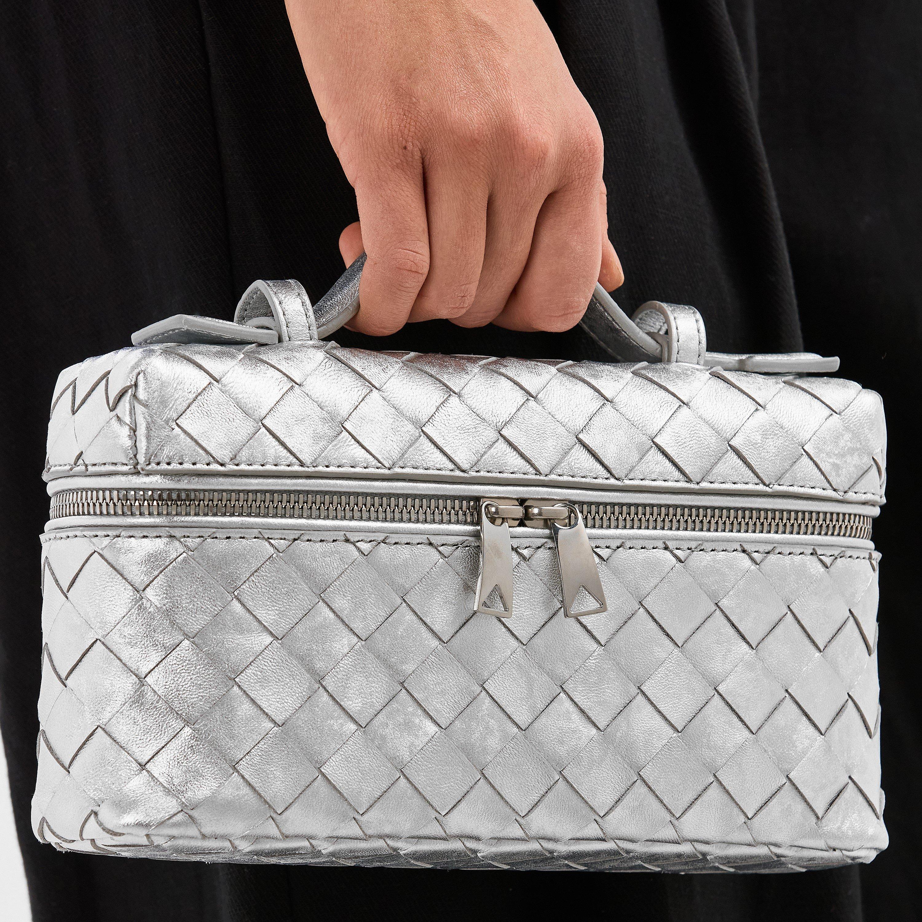 Silver - Bottega Veneta - Women's BV Mtl Bang Top Handle Bag - 3