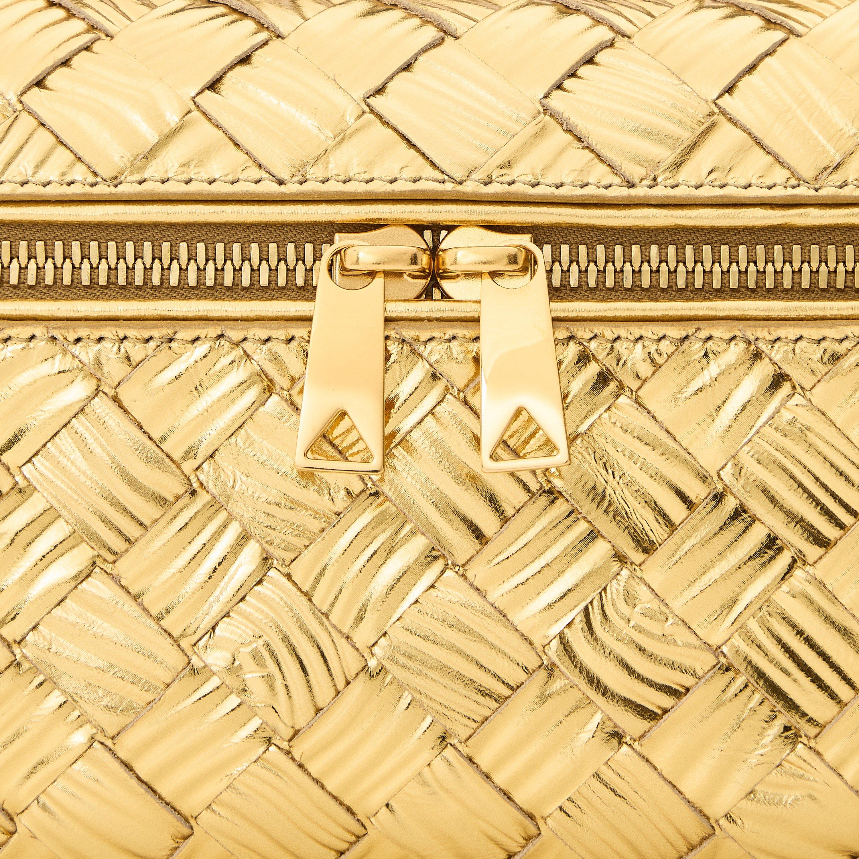 Gold - Bottega Veneta - Women's BV Bang Mtlc Top Handle Bag - 4