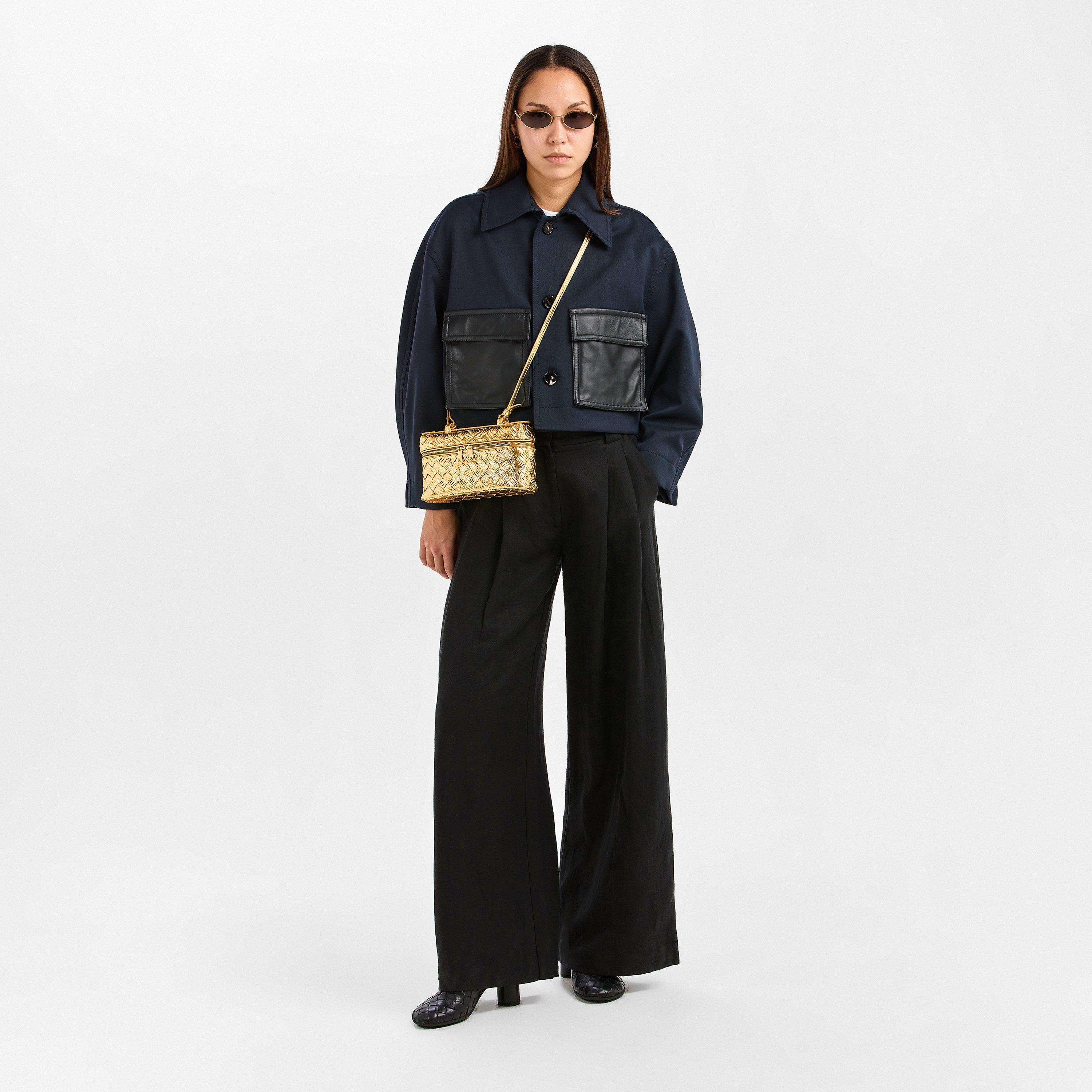 Gold - Bottega Veneta - Women's BV Bang Mtlc Top Handle Bag - 6