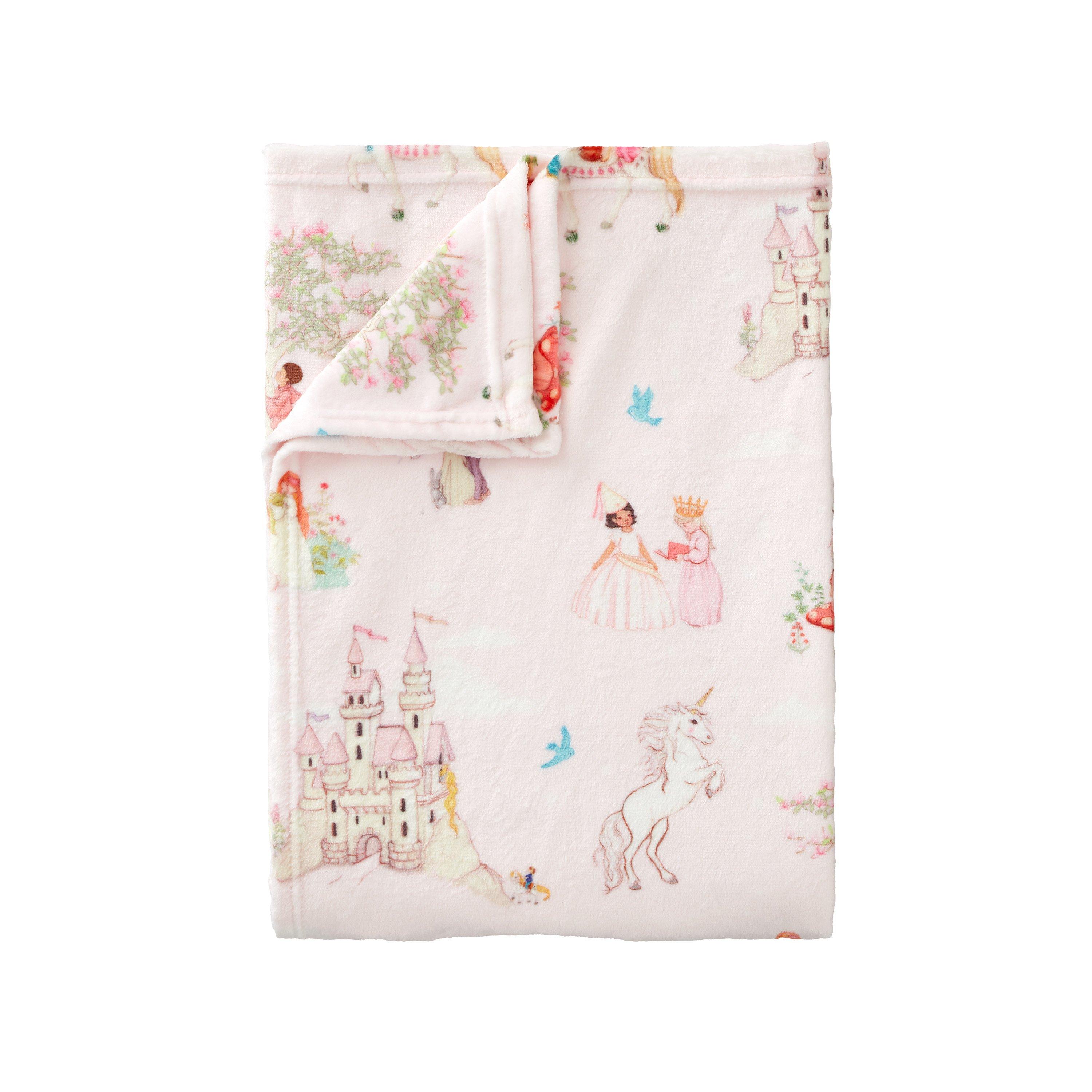 Pink - Belle & Boo - Fairytale Cosy Fleece Blanket Throw - 3
