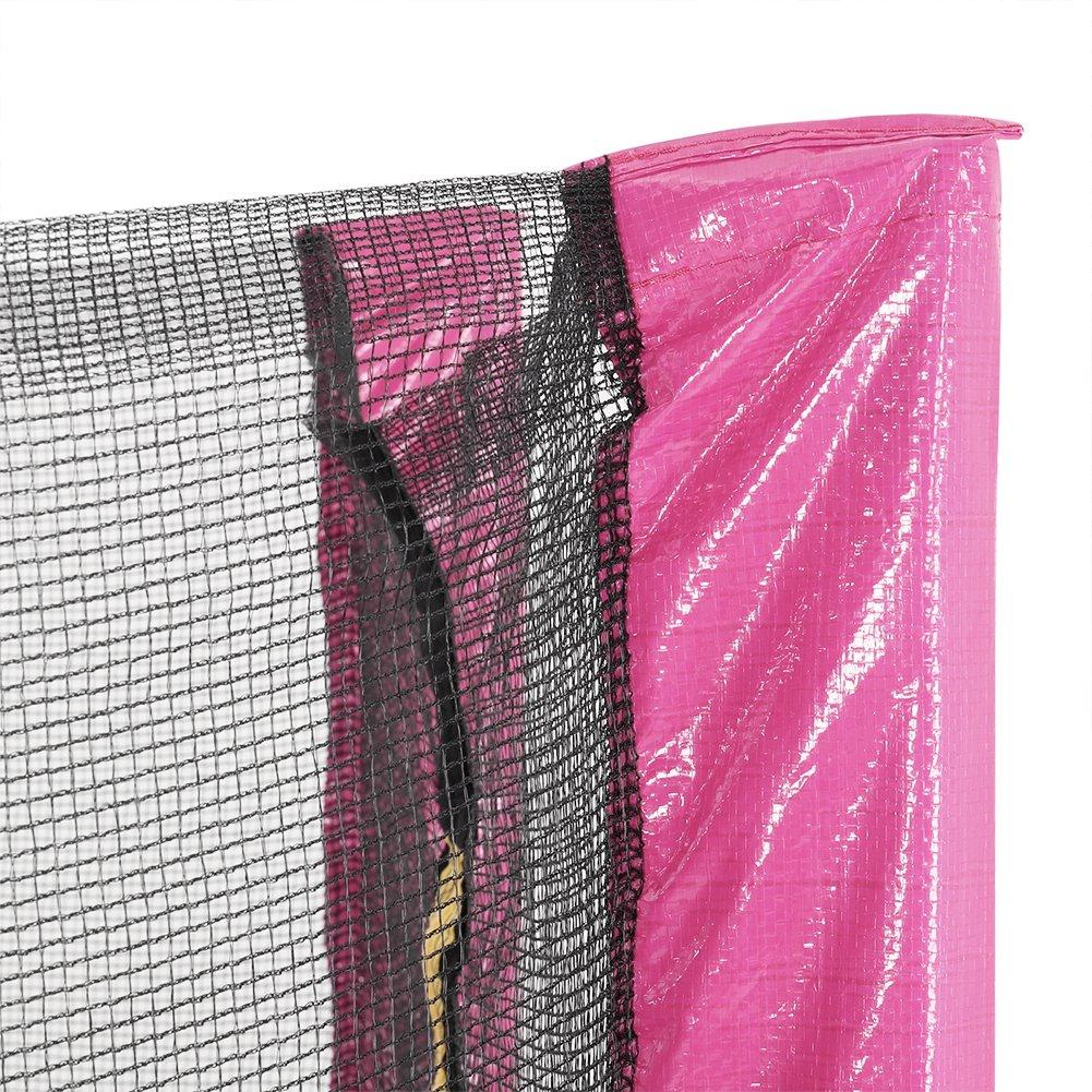 Red - LIFE IDEAS SPORT - Outdoor Trampoline with Safety Enclosure - 9