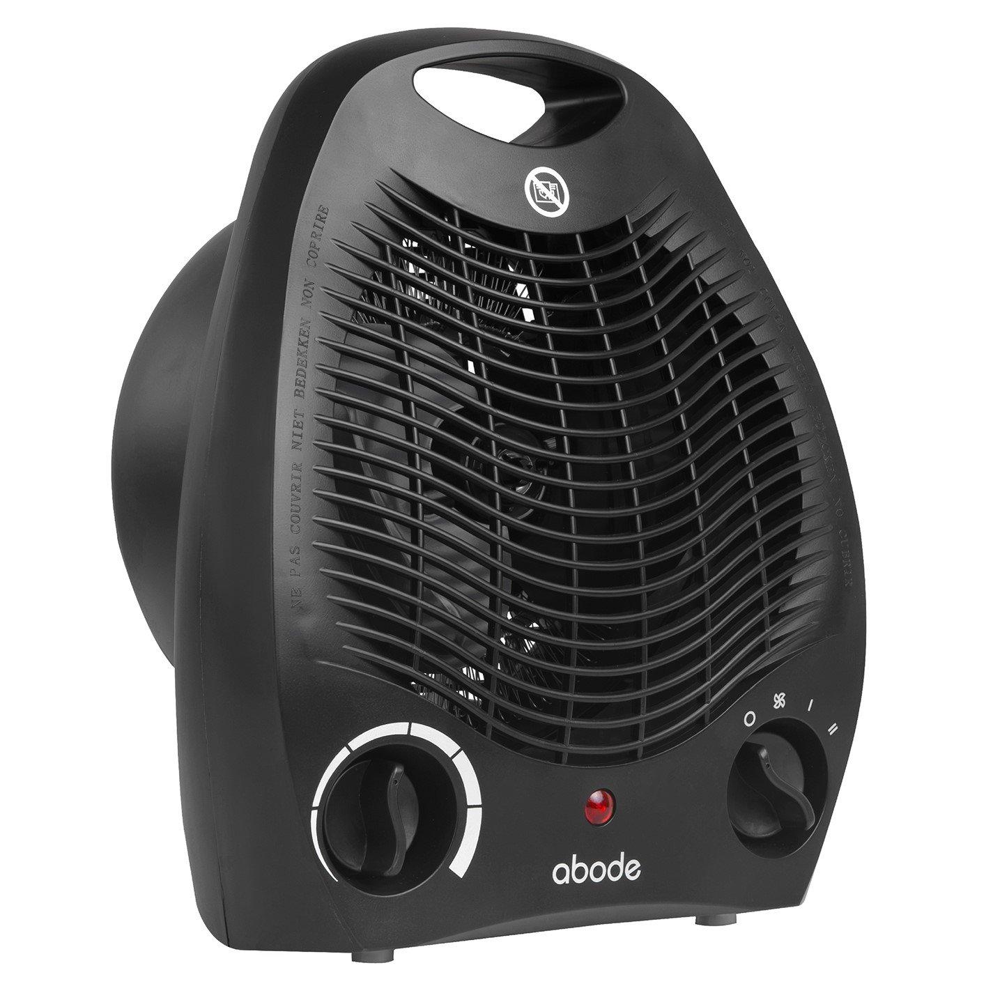 Black - Abode - AFH1002B 2kW Fan Heater in Black - 5