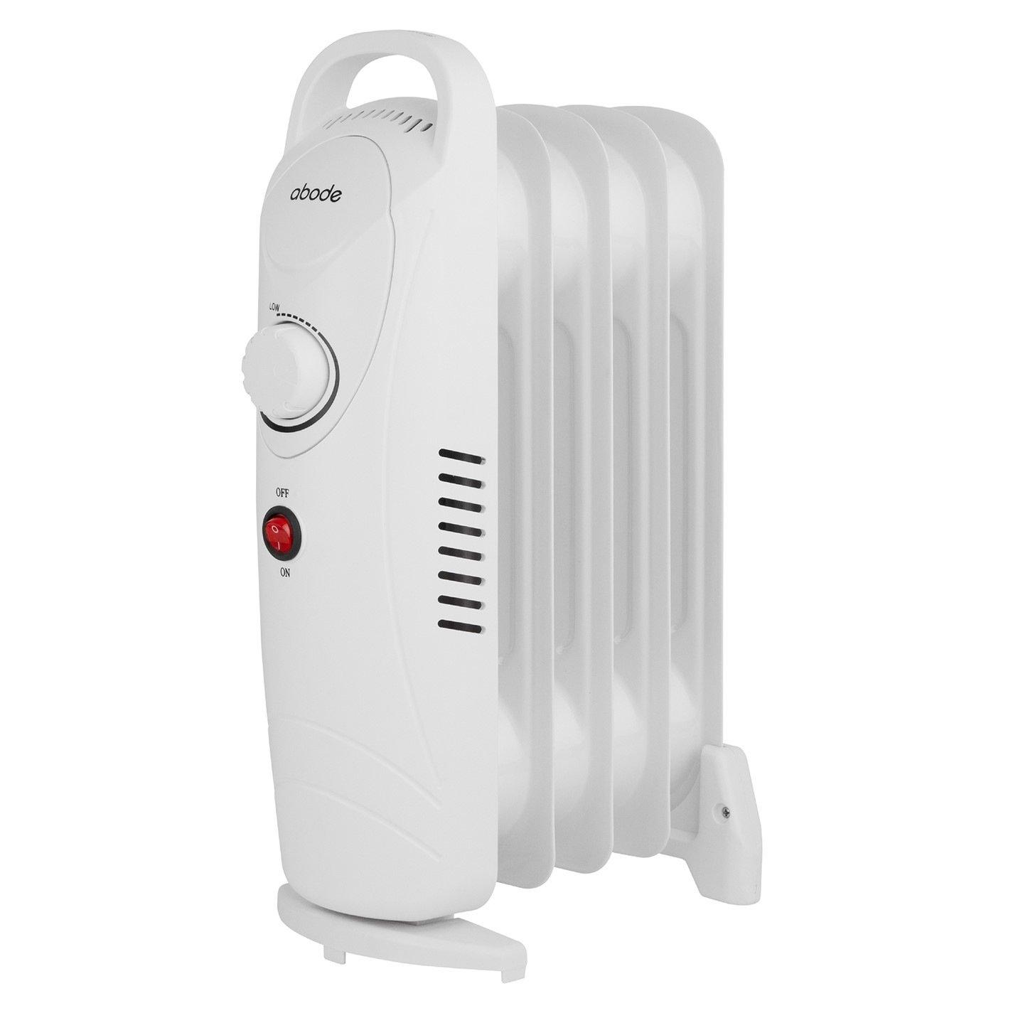 White - Abode - AOFR5001 5 Fin Oil Filled Radiator in White - 7