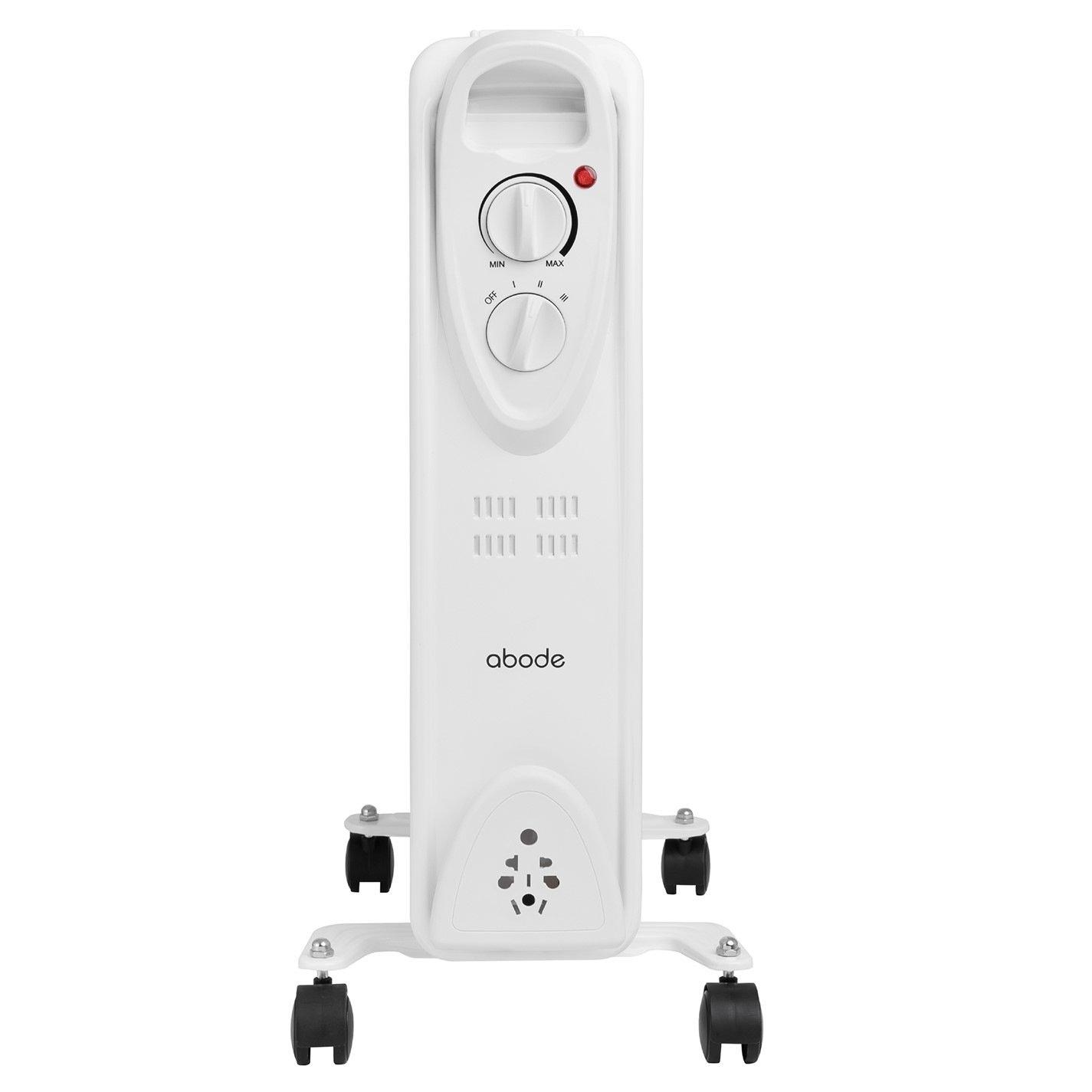 White - Abode - AOFR9003 2kW 9 Fin Oil Filled Radiator in White - 5