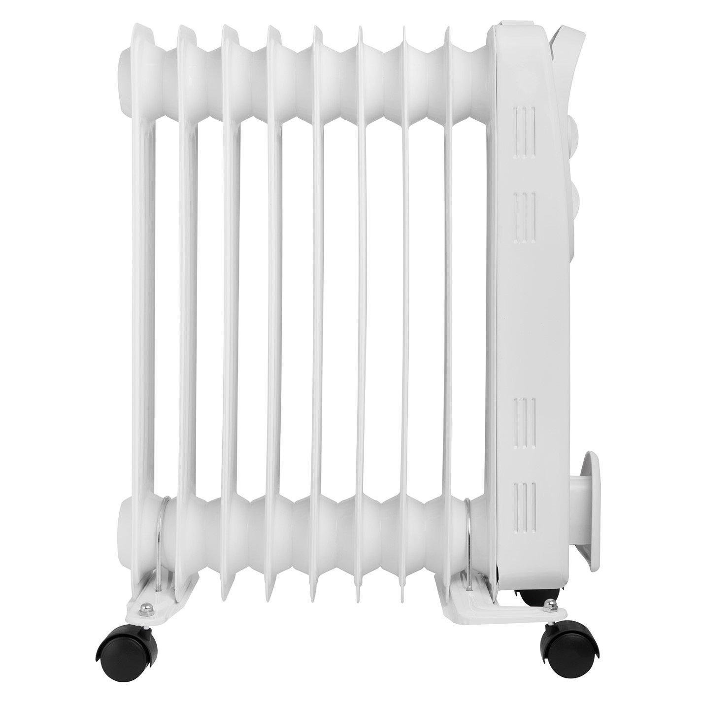 White - Abode - AOFR9003 2kW 9 Fin Oil Filled Radiator in White - 6