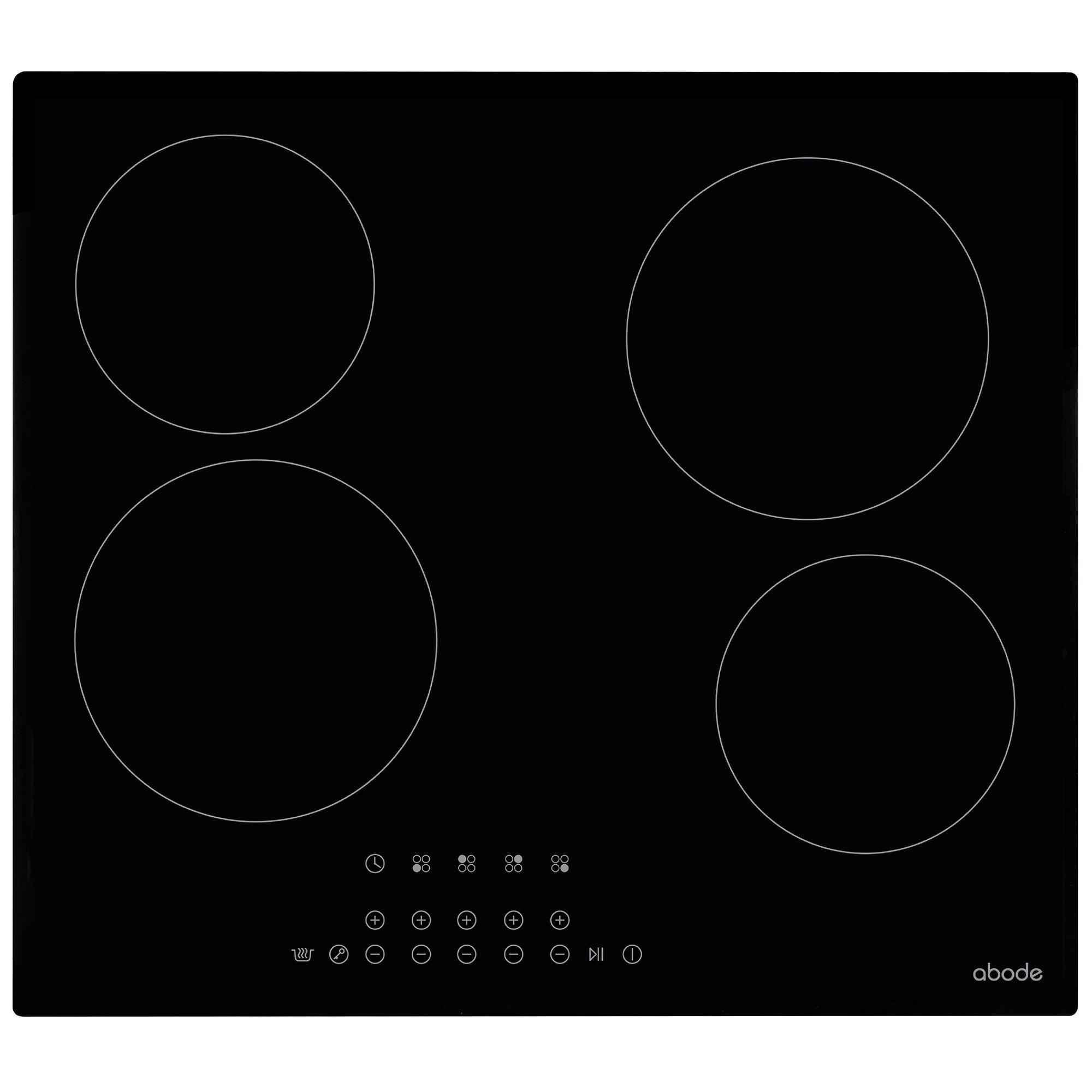 Abode  A60eh301b 60Cm 4 Zone Electric Hob In Black - 60CM