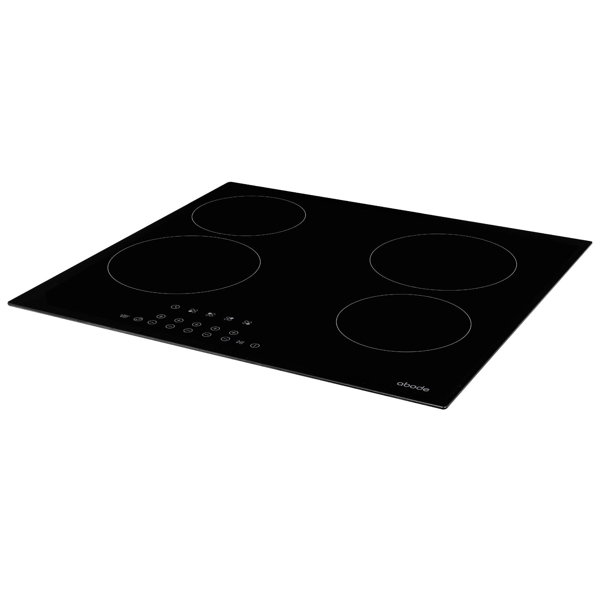 Black - Abode - A60EH301B 60cm 4 Zone Electric Hob in Black - 8