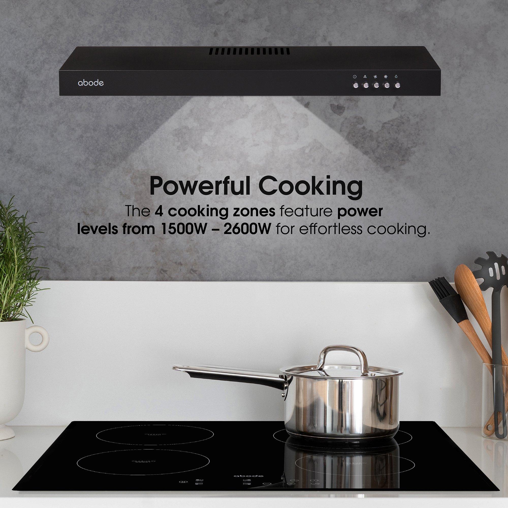 Black - Abode - A60IH301B 60cm Integrated Induction Hob in Black - 5