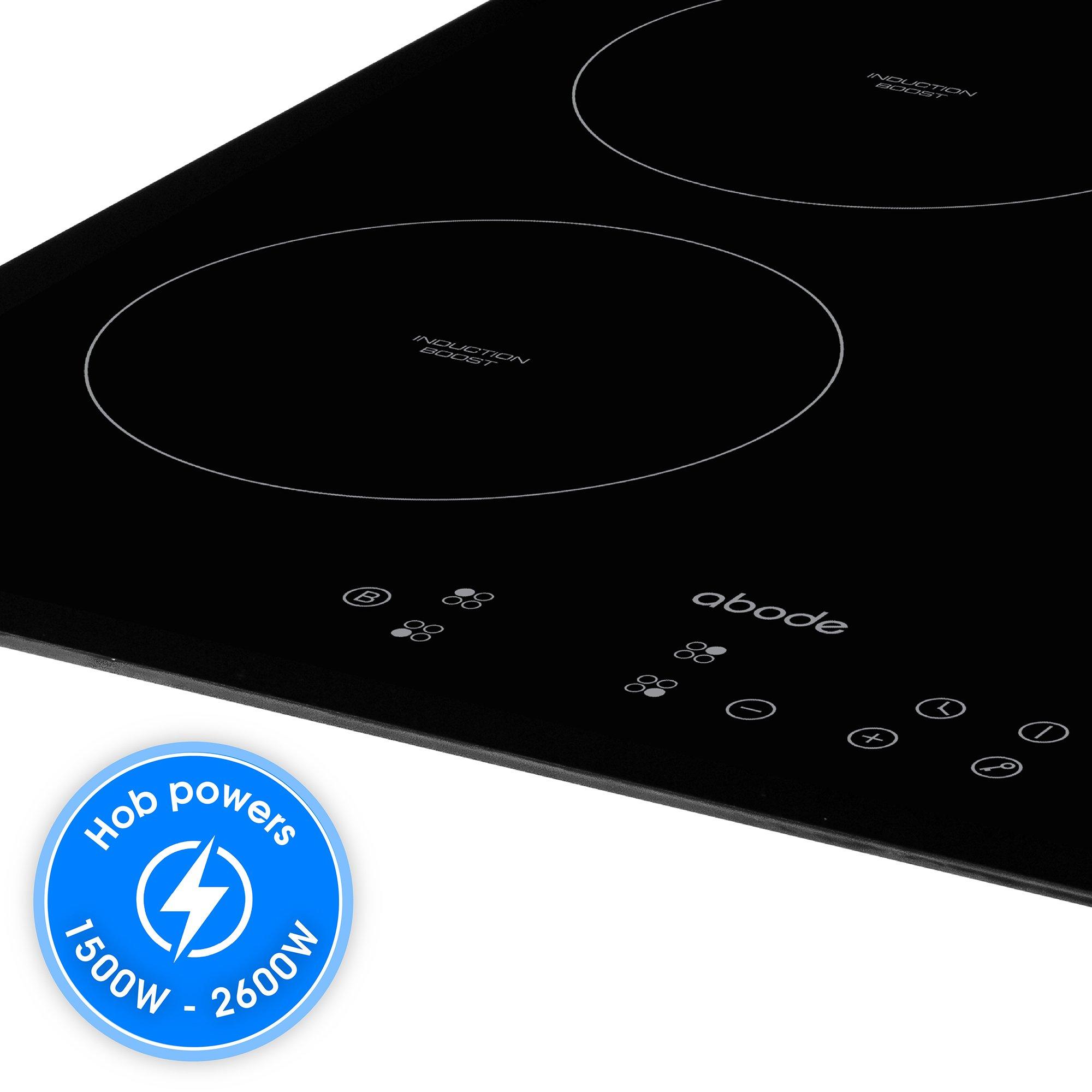 Black - Abode - A60IH301B 60cm Integrated Induction Hob in Black - 7
